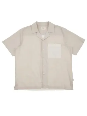 2 Tone Soft Collar Shirt- Chalk