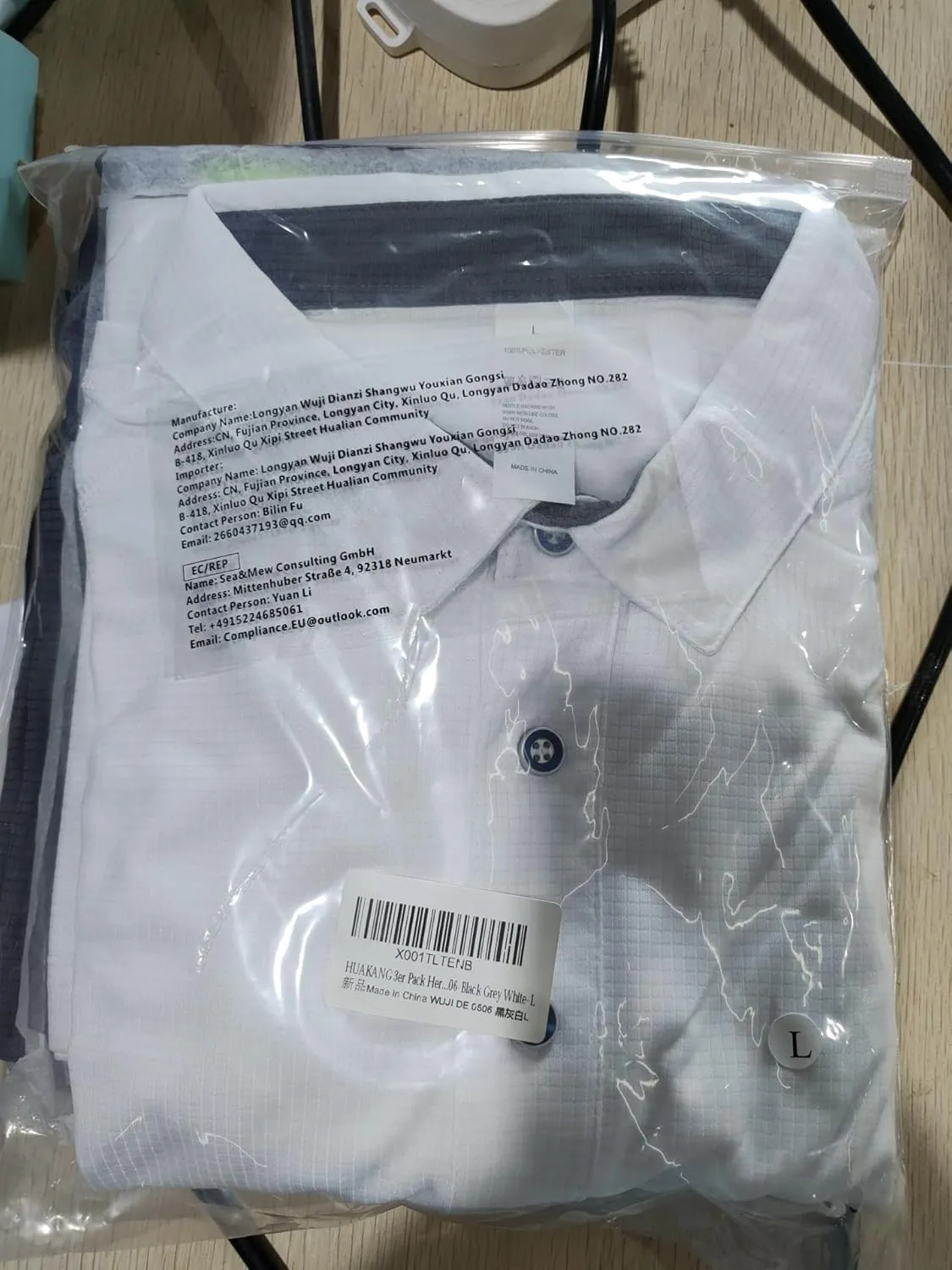 3 Pack Mens Polo Shirts Short Sleeve Sport Golf Tennis T Shirt Quick Dry Athletic Workout Polo
