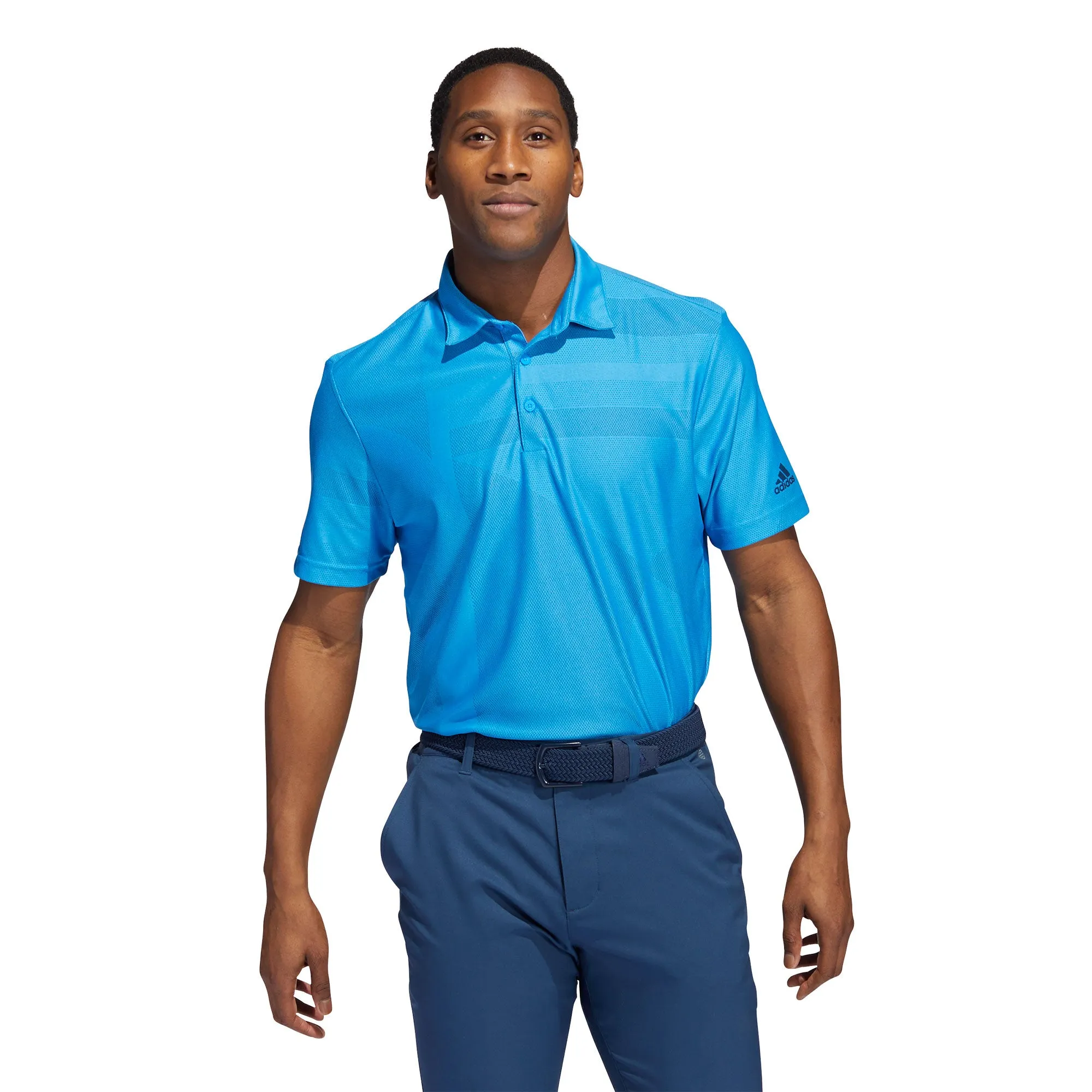 Adidas Jacquard Primegreen Mens Golf Polo