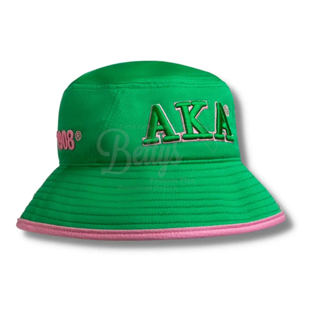 Alpha Kappa Alpha AKA Mesh Flex Fit Embroidered Bucket Hat