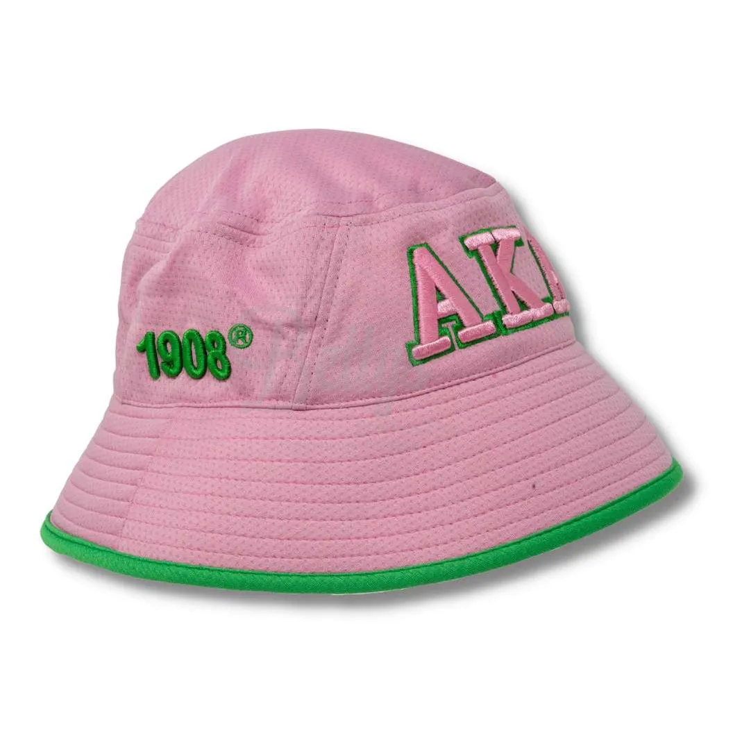 Alpha Kappa Alpha AKA Mesh Flex Fit Embroidered Bucket Hat