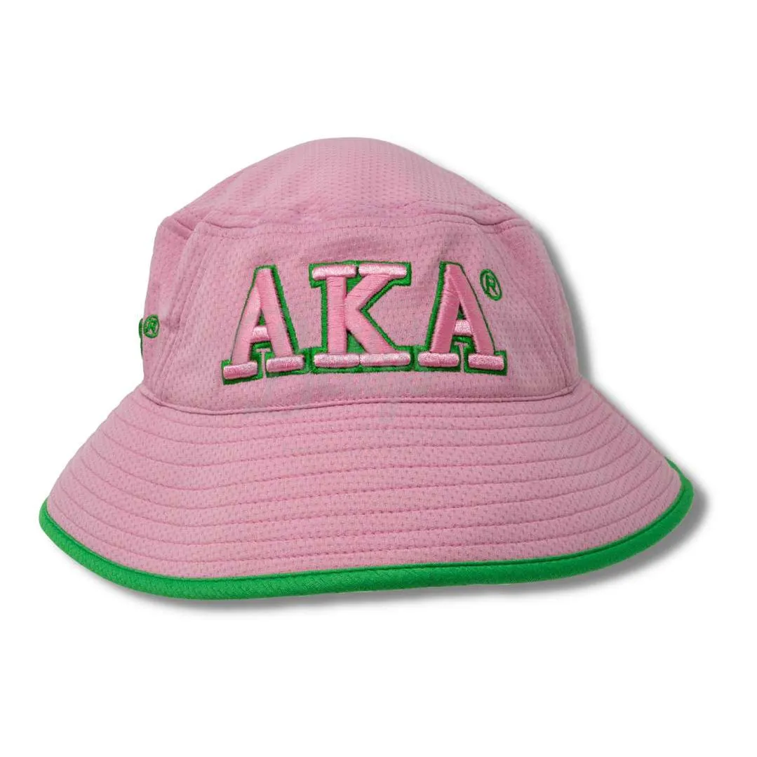 Alpha Kappa Alpha AKA Mesh Flex Fit Embroidered Bucket Hat