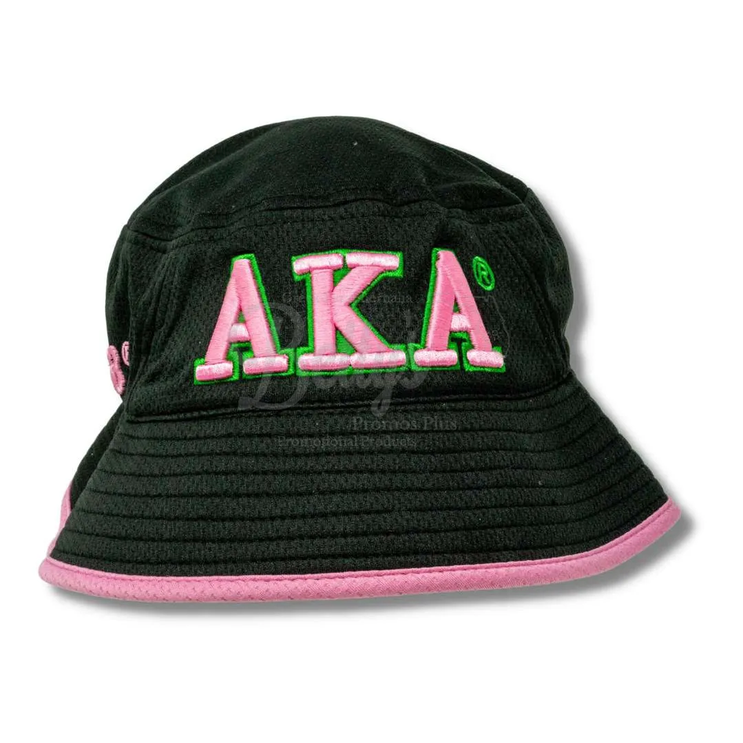 Alpha Kappa Alpha AKA Mesh Flex Fit Embroidered Bucket Hat