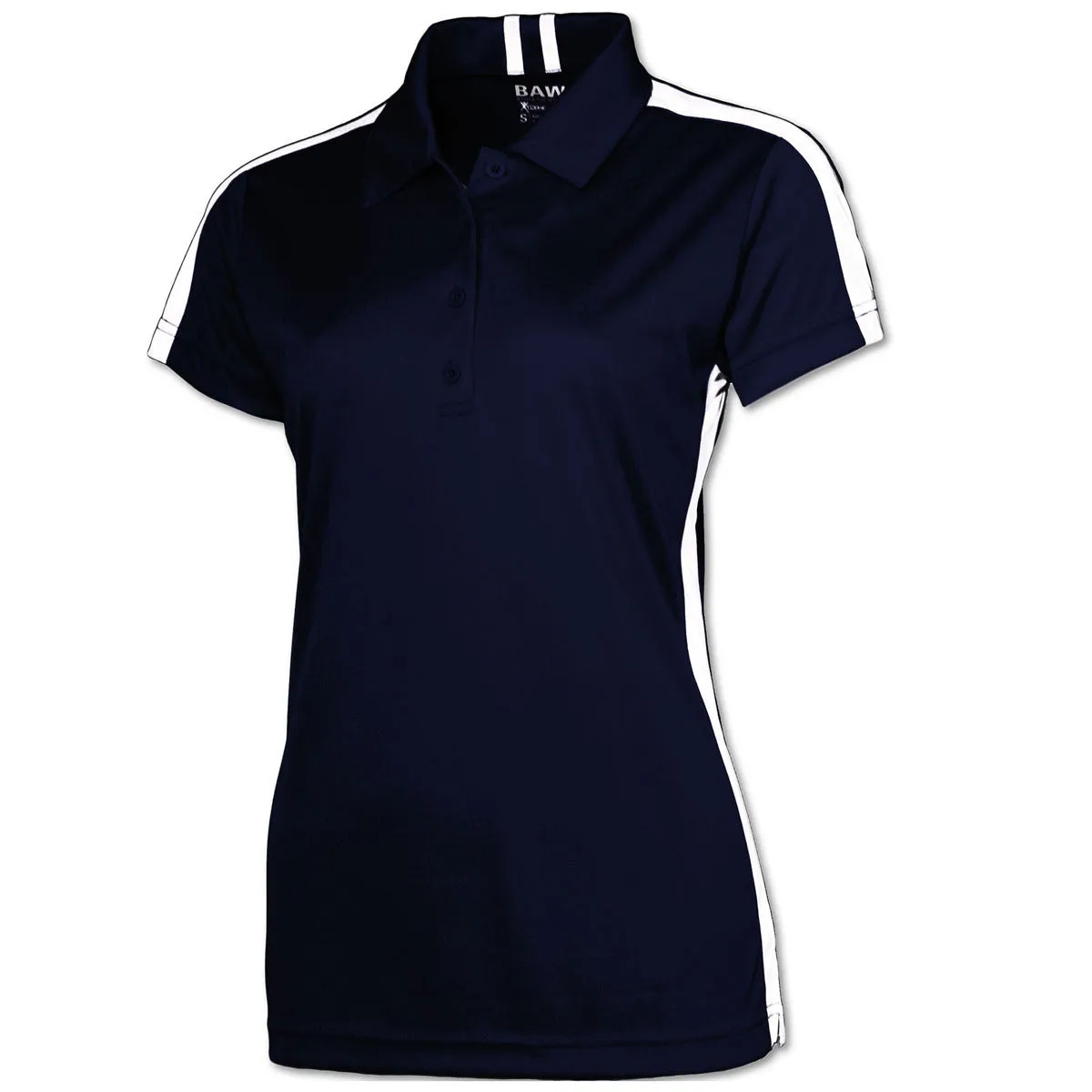 BAW Women's Navy/White Xtreme Tek Galaxy Polo