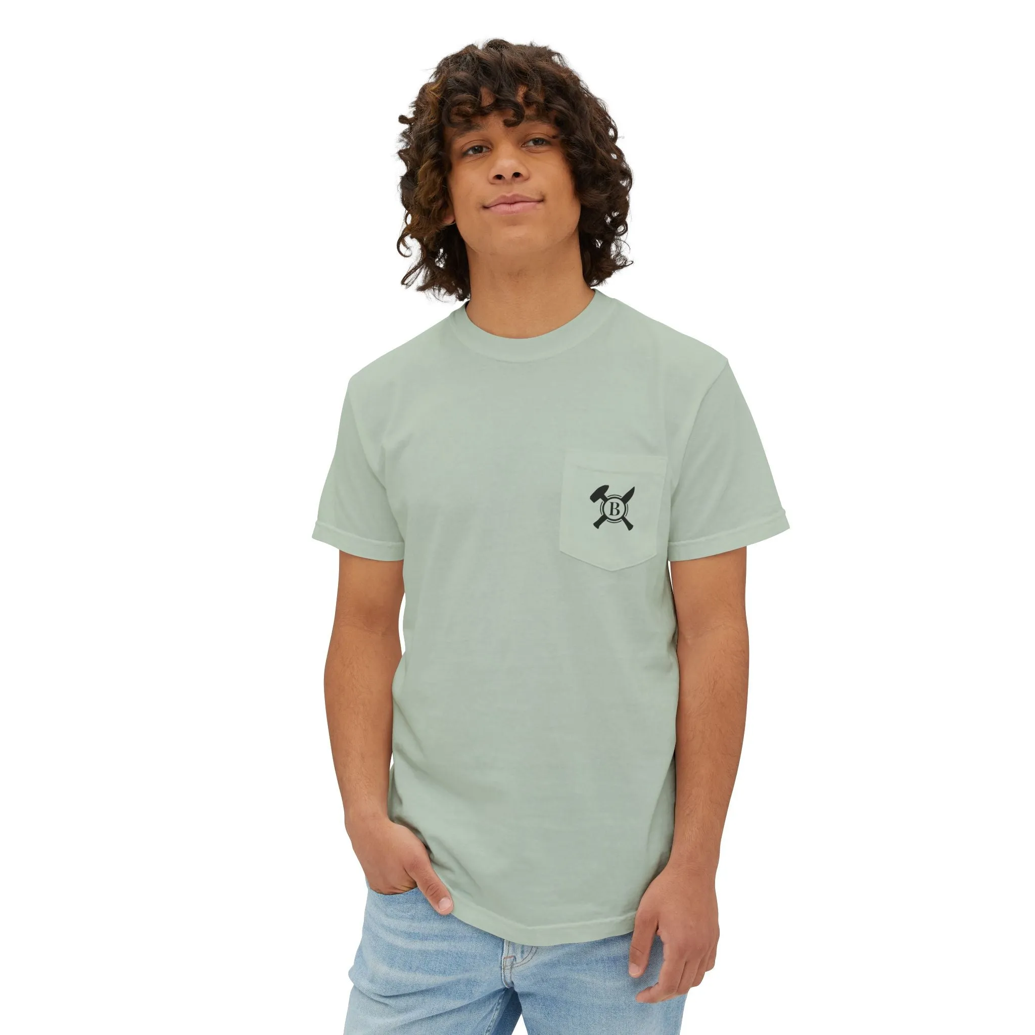 Casual Pocket T-Shirt with Unique Design - Unisex Comfortable Wear