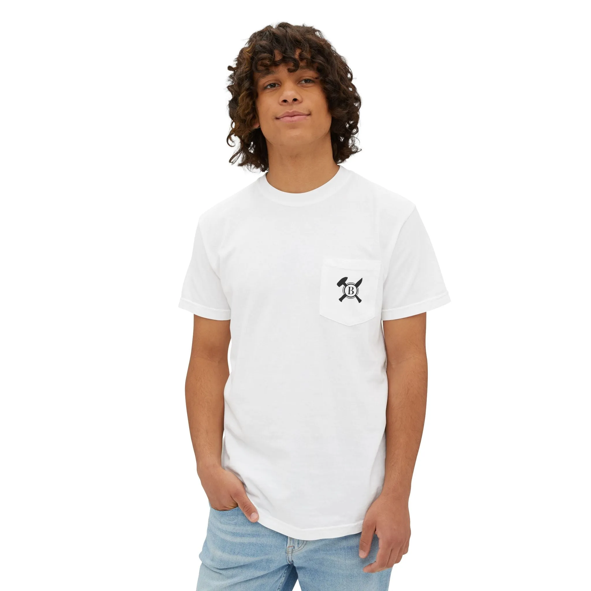 Casual Pocket T-Shirt with Unique Design - Unisex Comfortable Wear