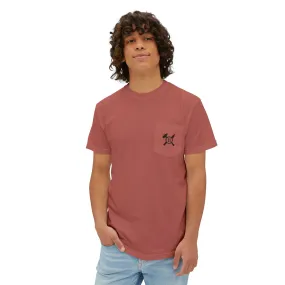 Casual Pocket T-Shirt with Unique Design - Unisex Comfortable Wear
