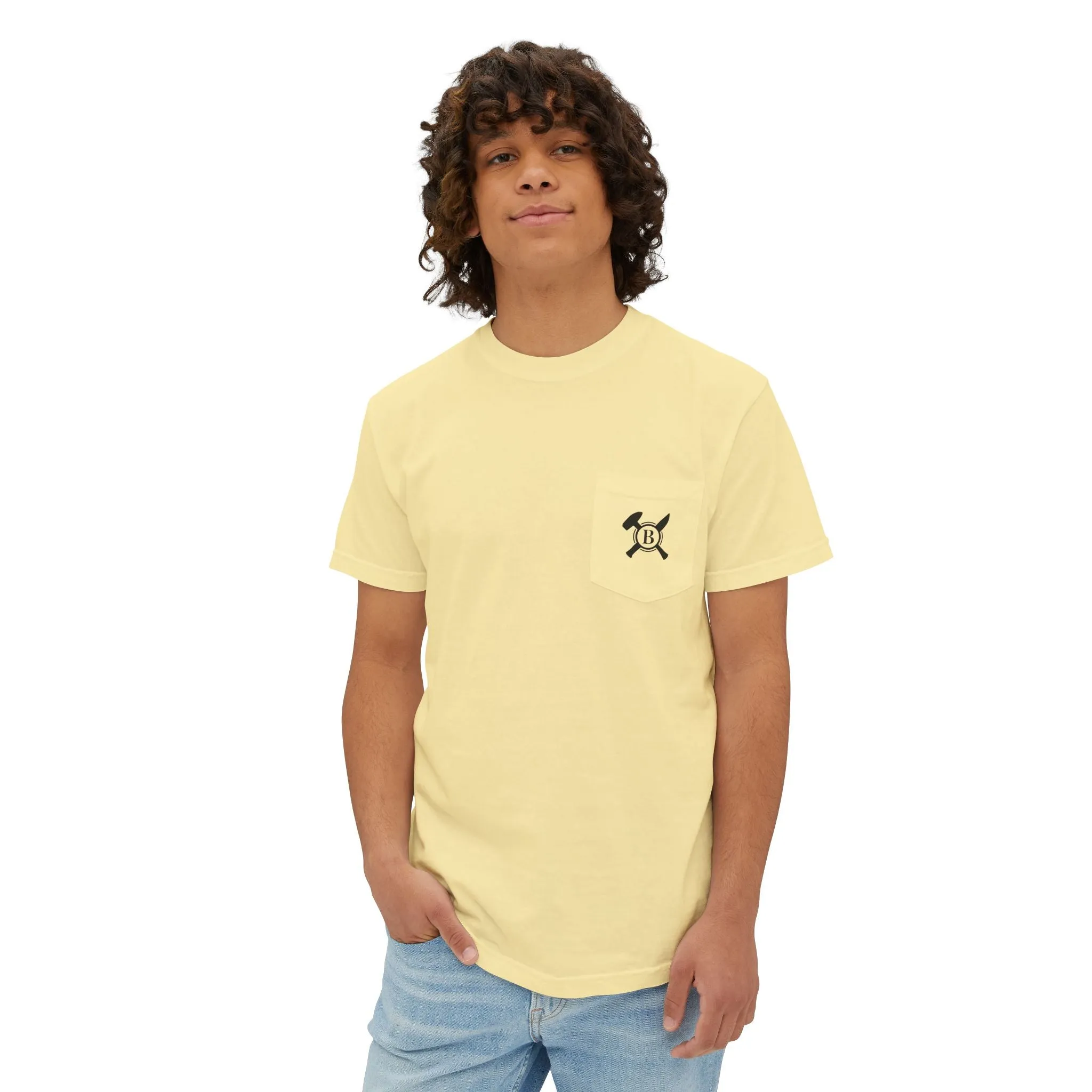 Casual Pocket T-Shirt with Unique Design - Unisex Comfortable Wear