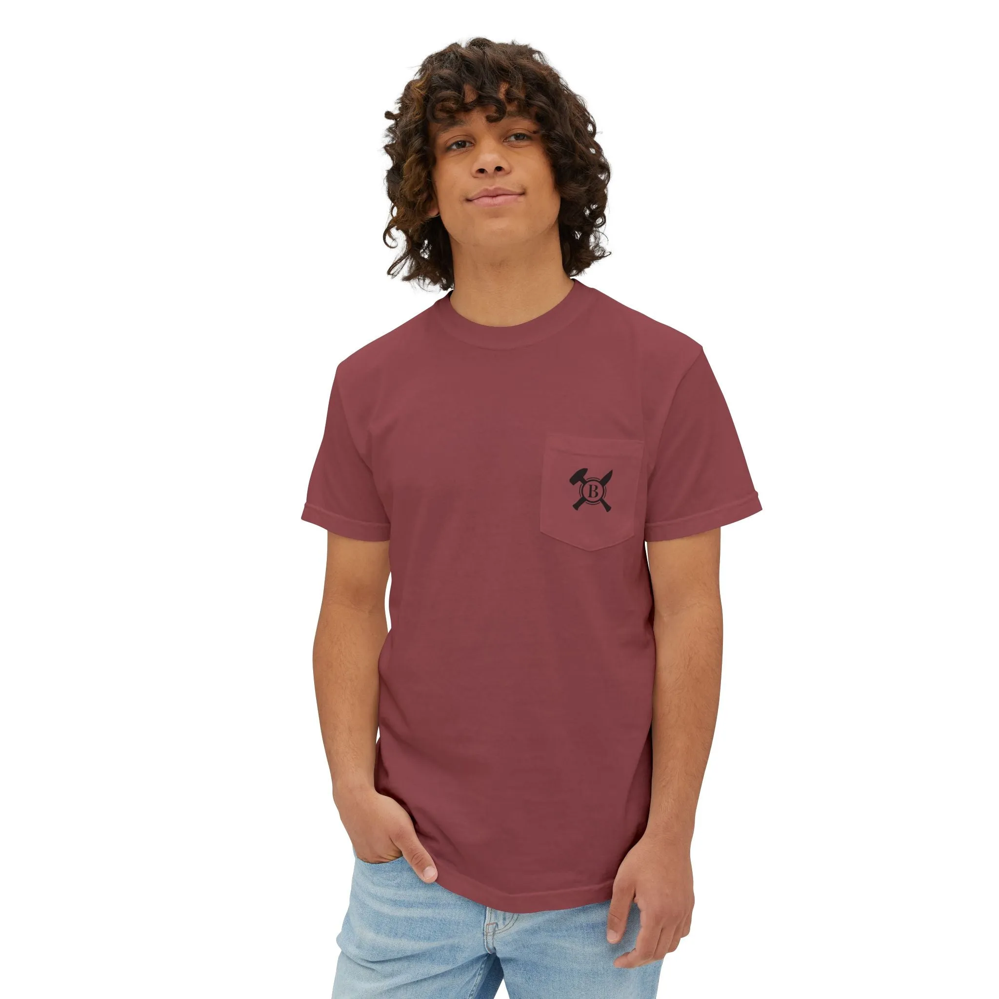 Casual Pocket T-Shirt with Unique Design - Unisex Comfortable Wear