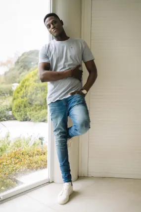 Core Tee in Grey Melange