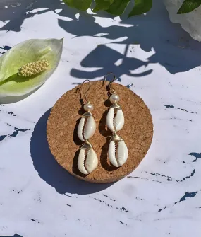 Cowrie Shell Earring