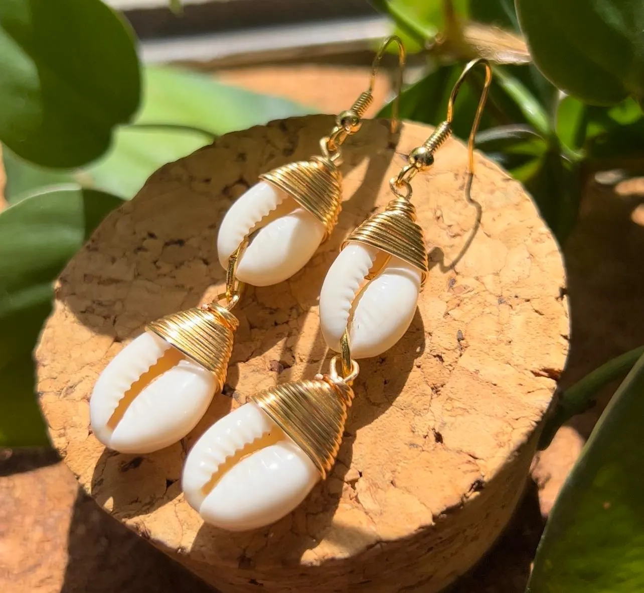 Cowrie Shell Earring