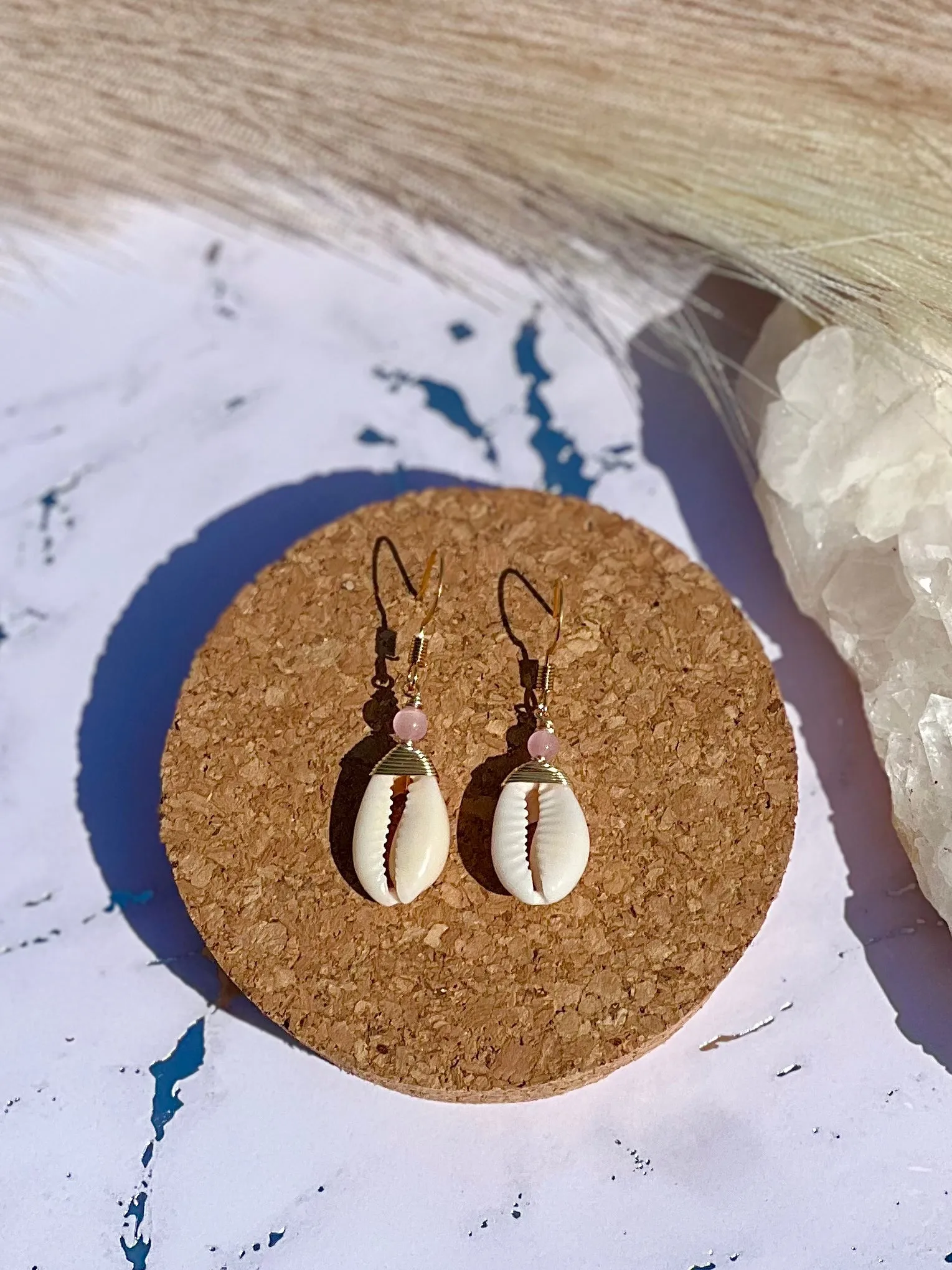 Cowrie Shell Earring