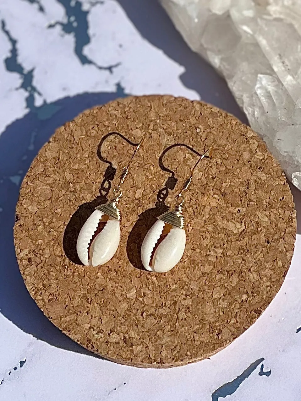 Cowrie Shell Earring
