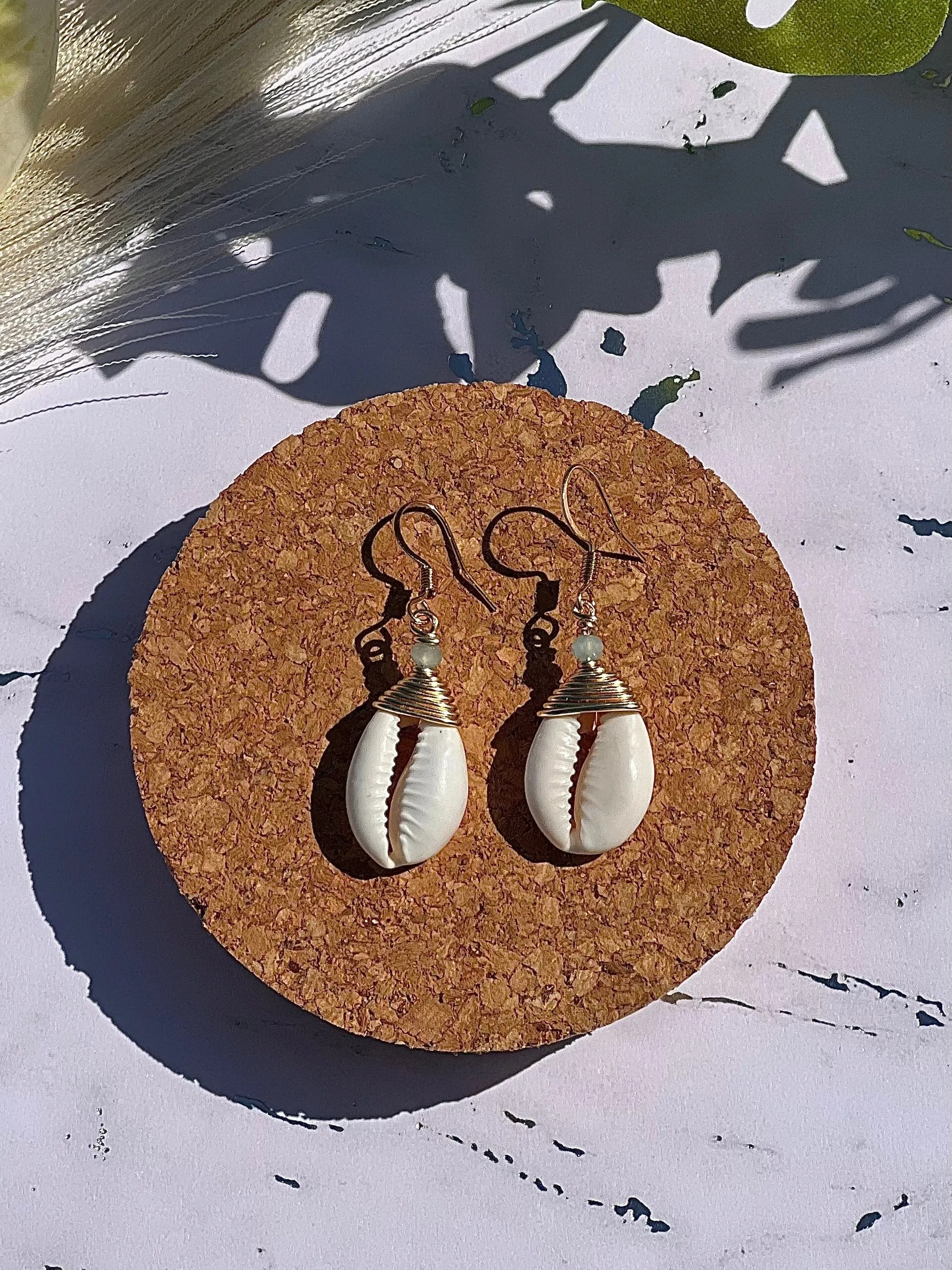 Cowrie Shell Earring