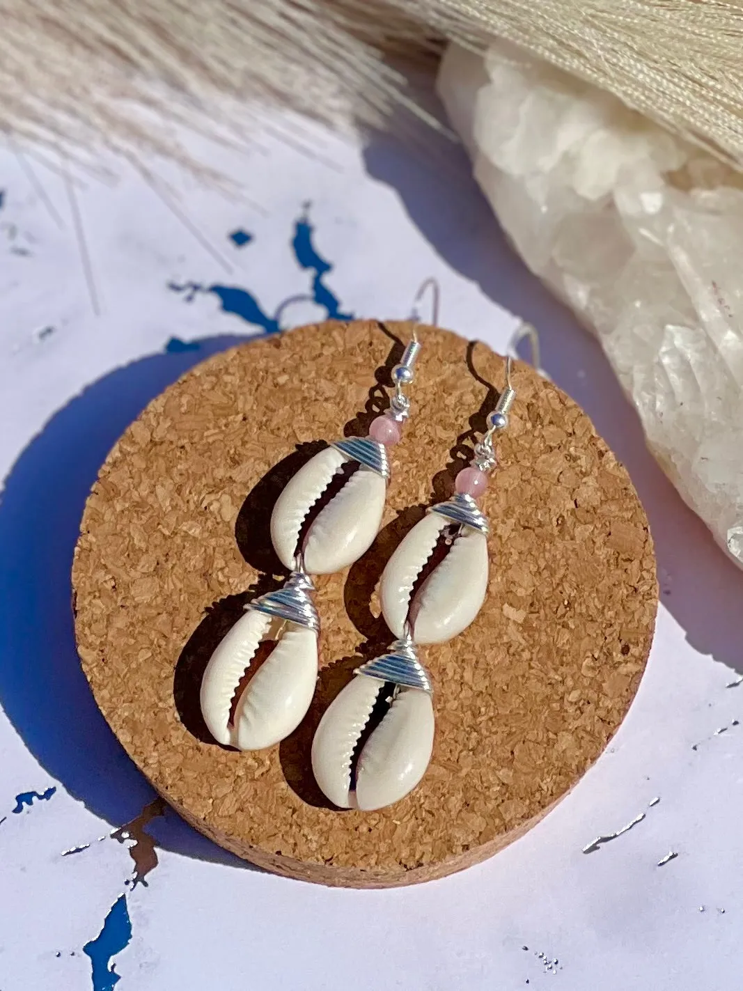 Cowrie Shell Earring