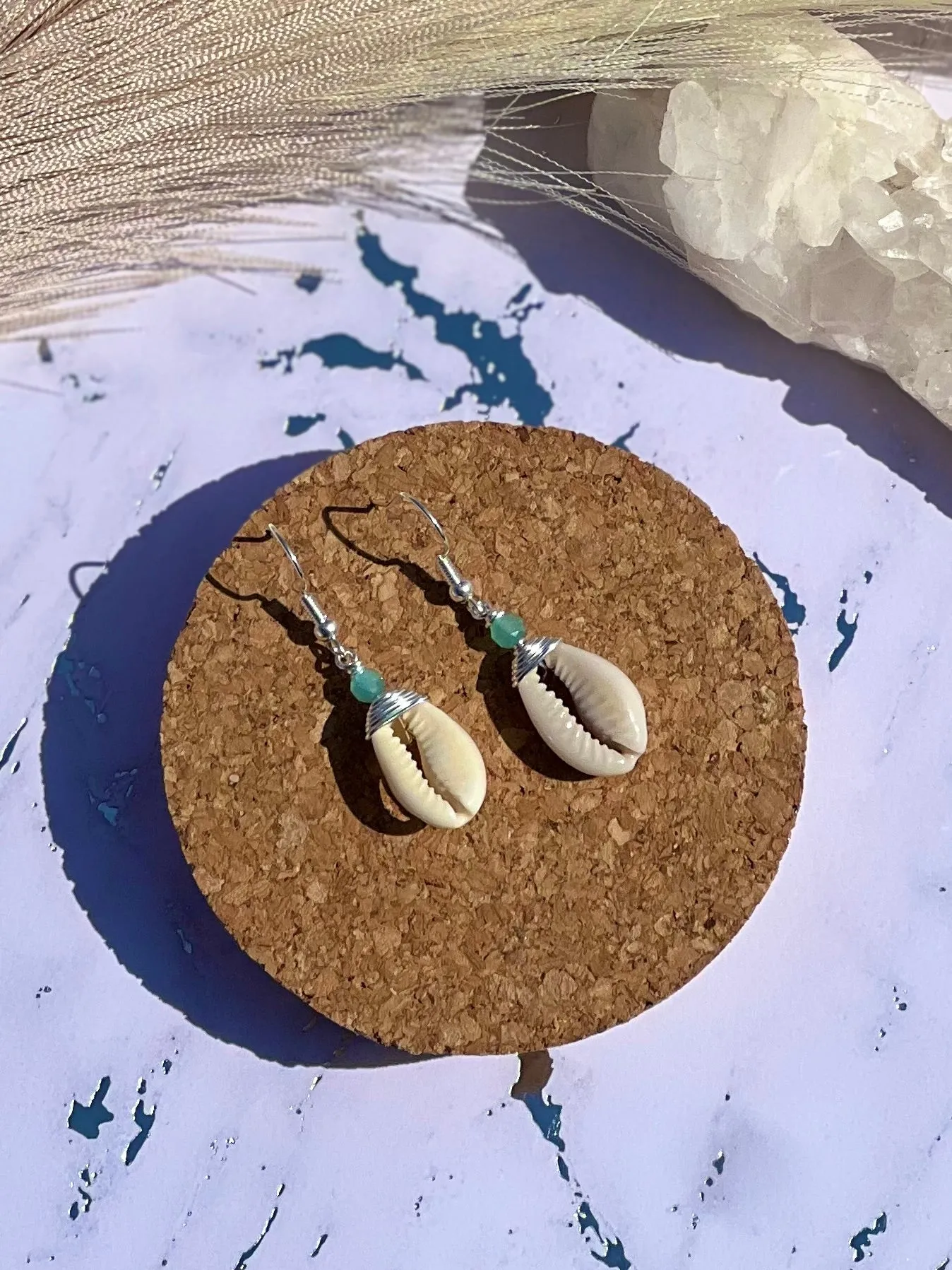 Cowrie Shell Earring