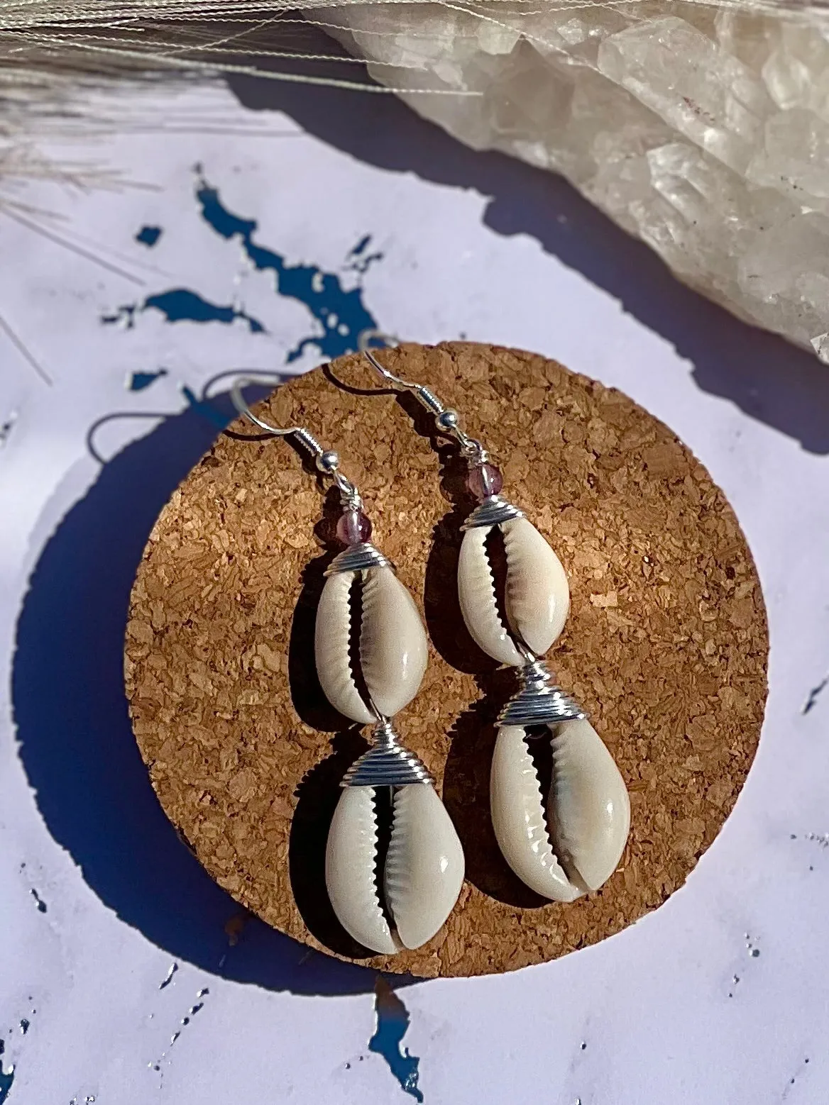 Cowrie Shell Earring