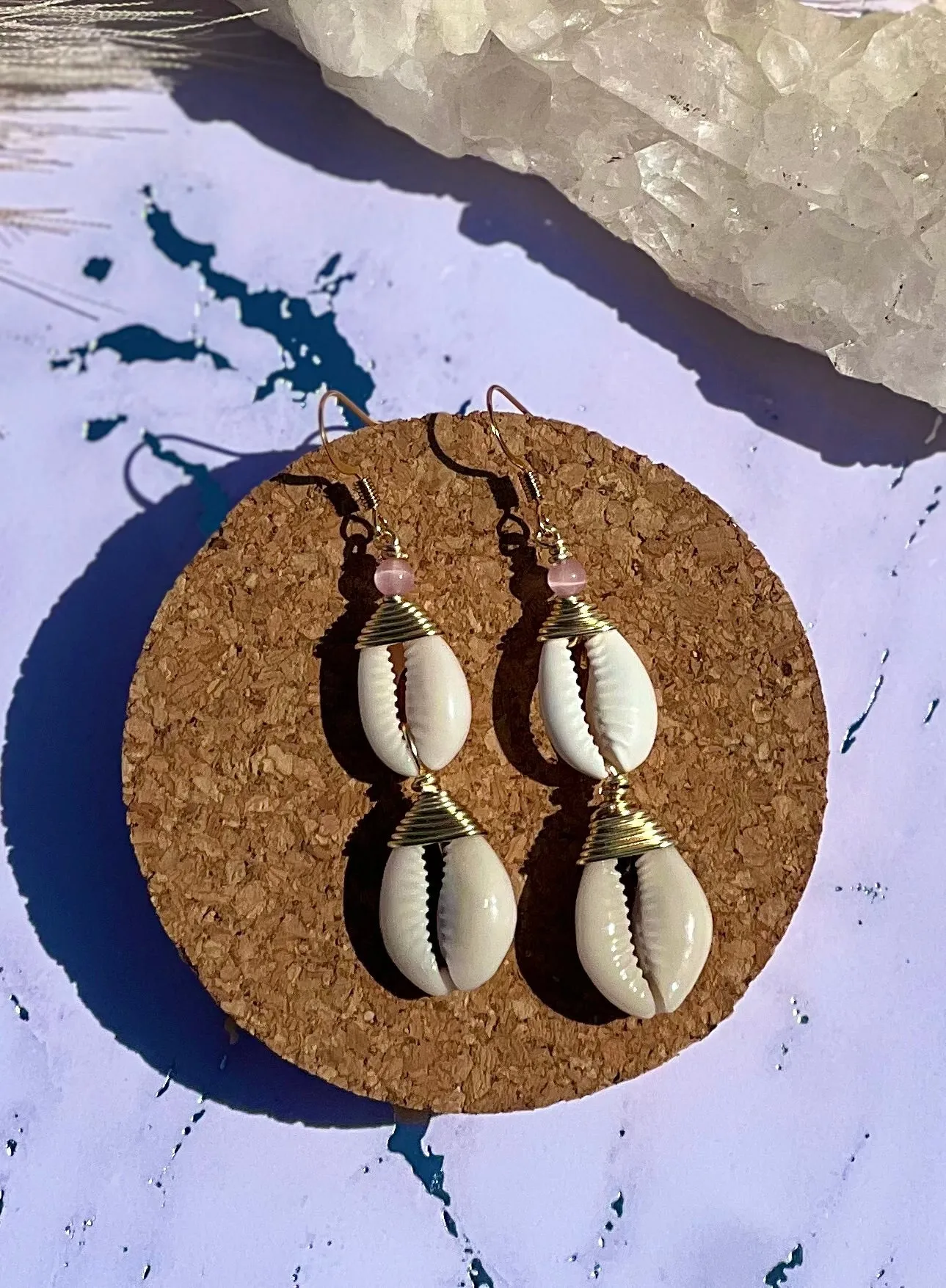 Cowrie Shell Earring