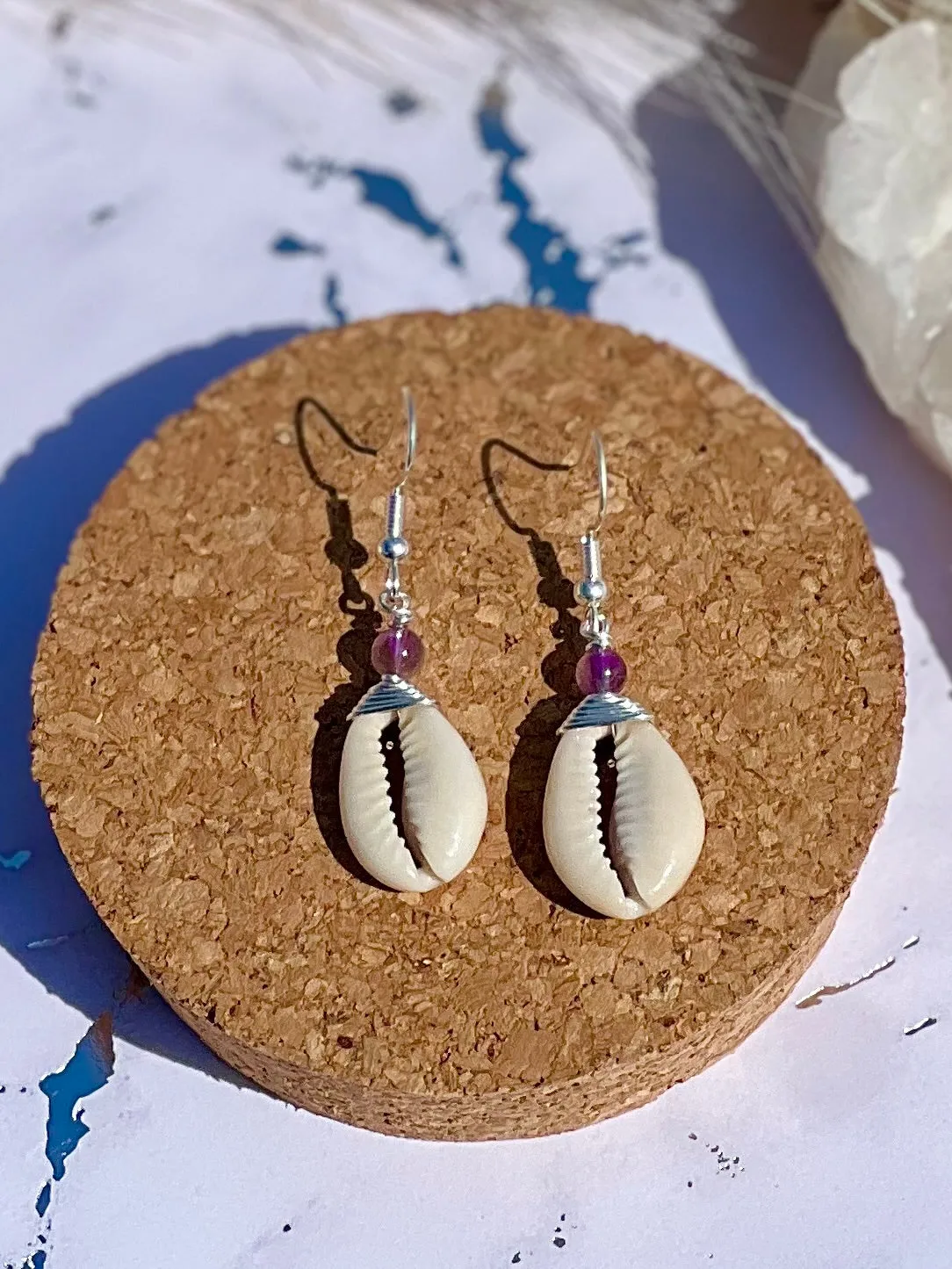 Cowrie Shell Earring