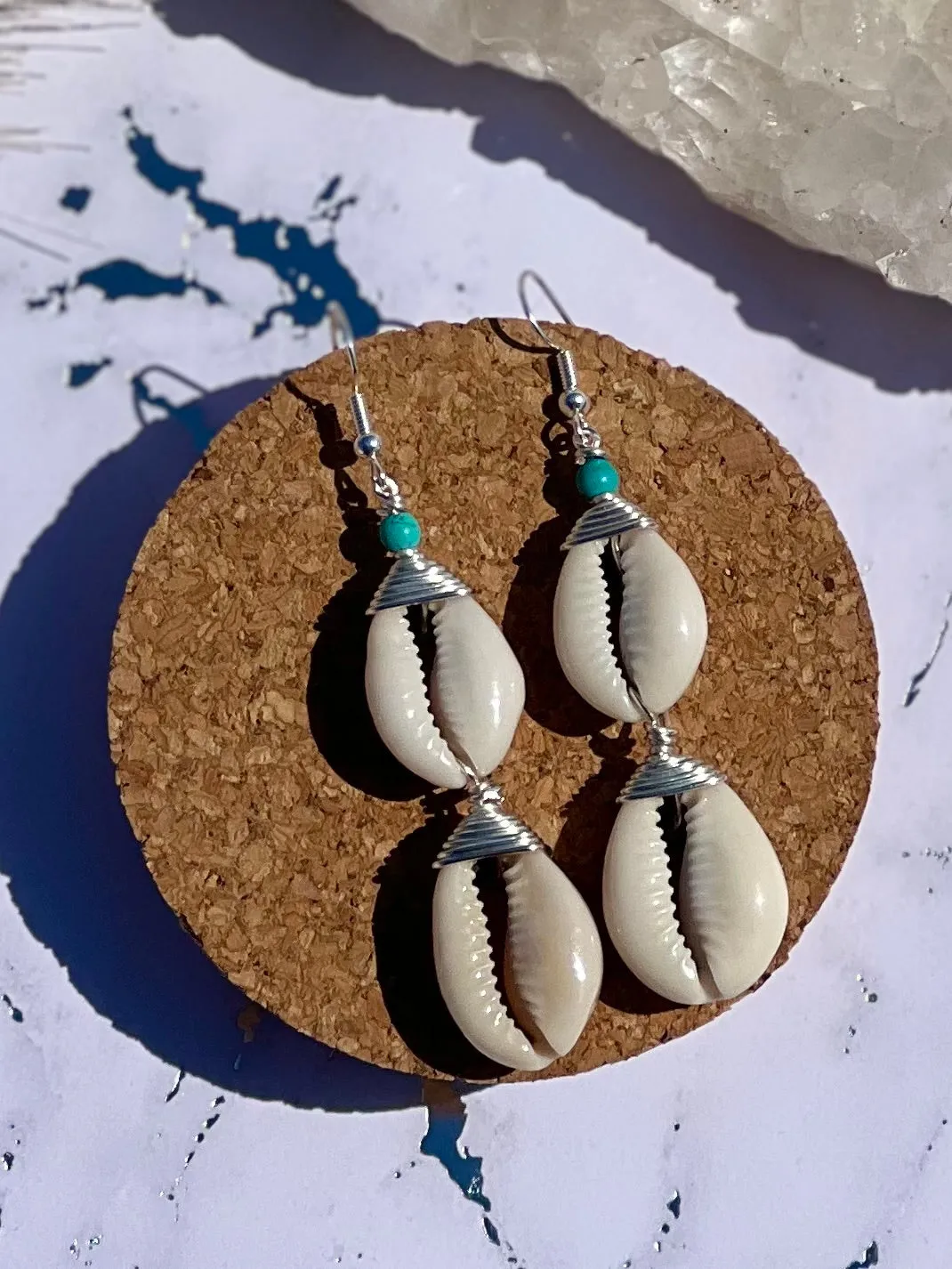 Cowrie Shell Earring