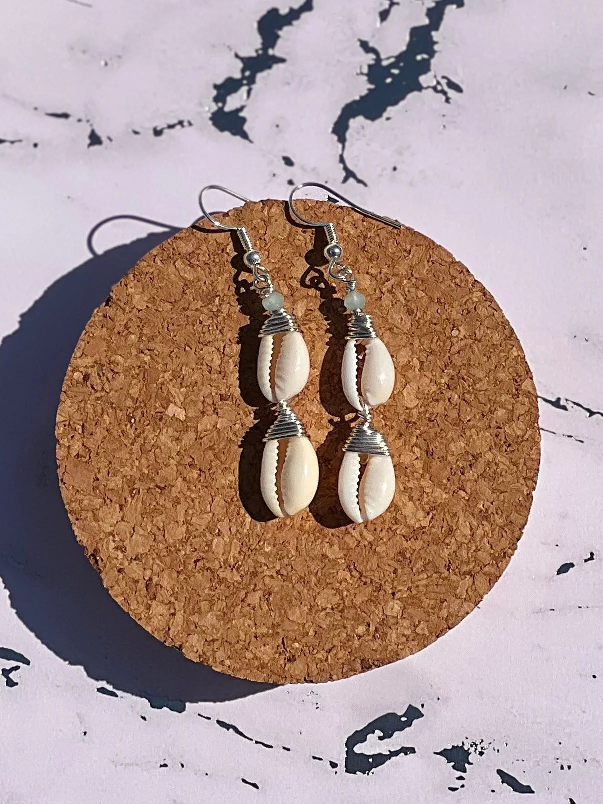 Cowrie Shell Earring