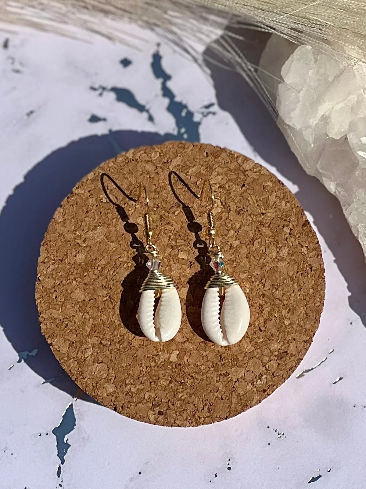 Cowrie Shell Earring