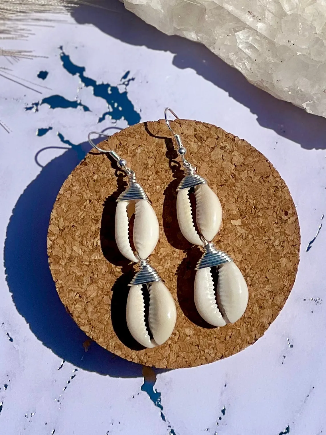 Cowrie Shell Earring