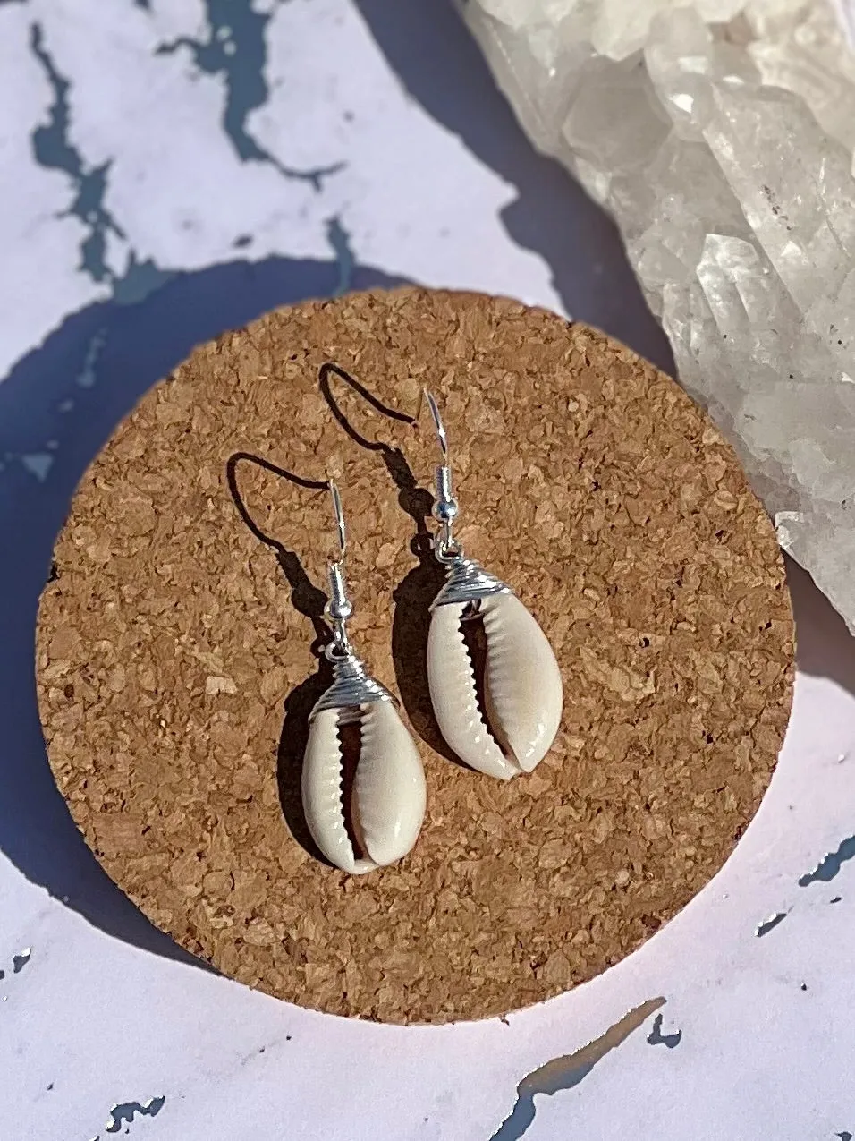 Cowrie Shell Earring