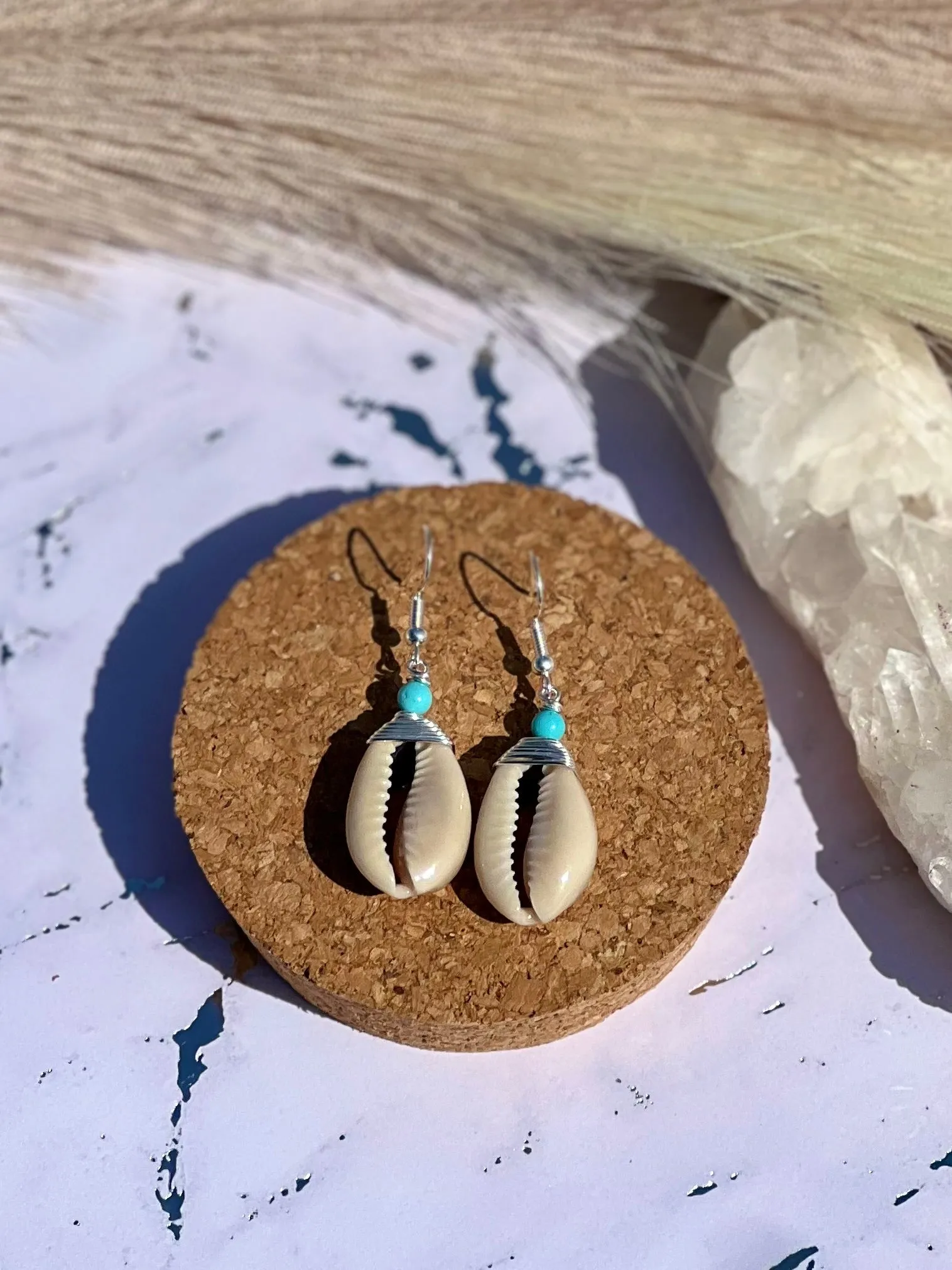 Cowrie Shell Earring