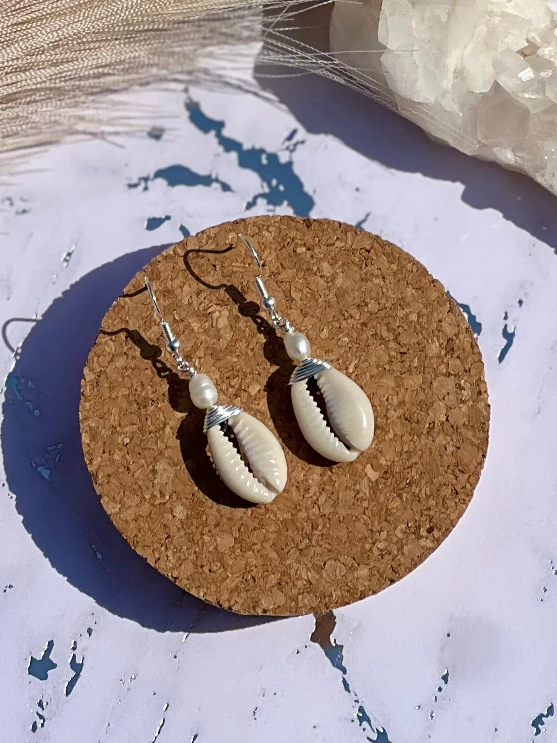 Cowrie Shell Earring