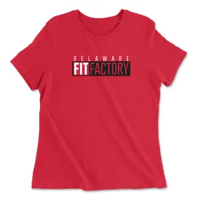 CrossFit Delaware Black and White Womens - Relaxed Jersey T-Shirt