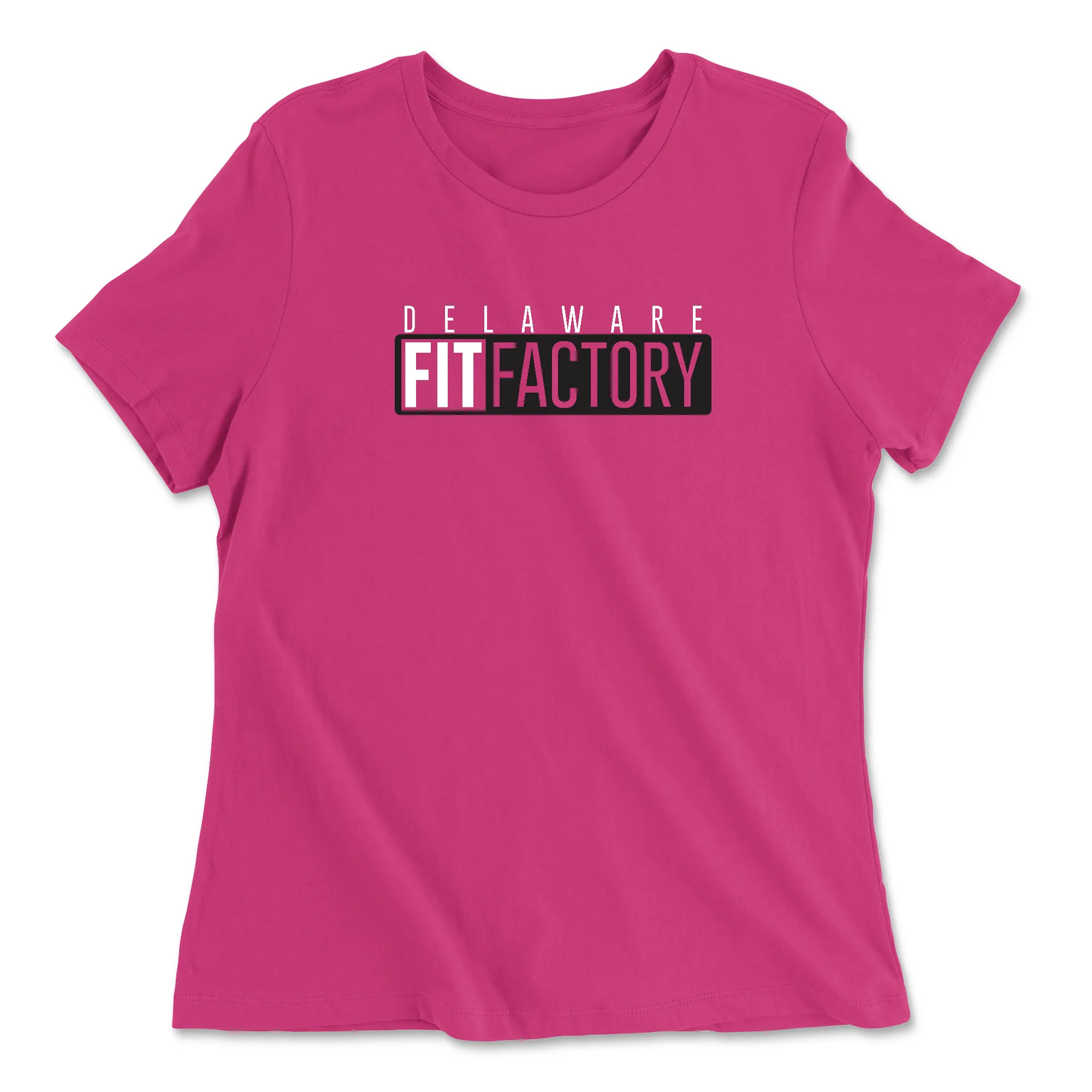CrossFit Delaware Black and White Womens - Relaxed Jersey T-Shirt