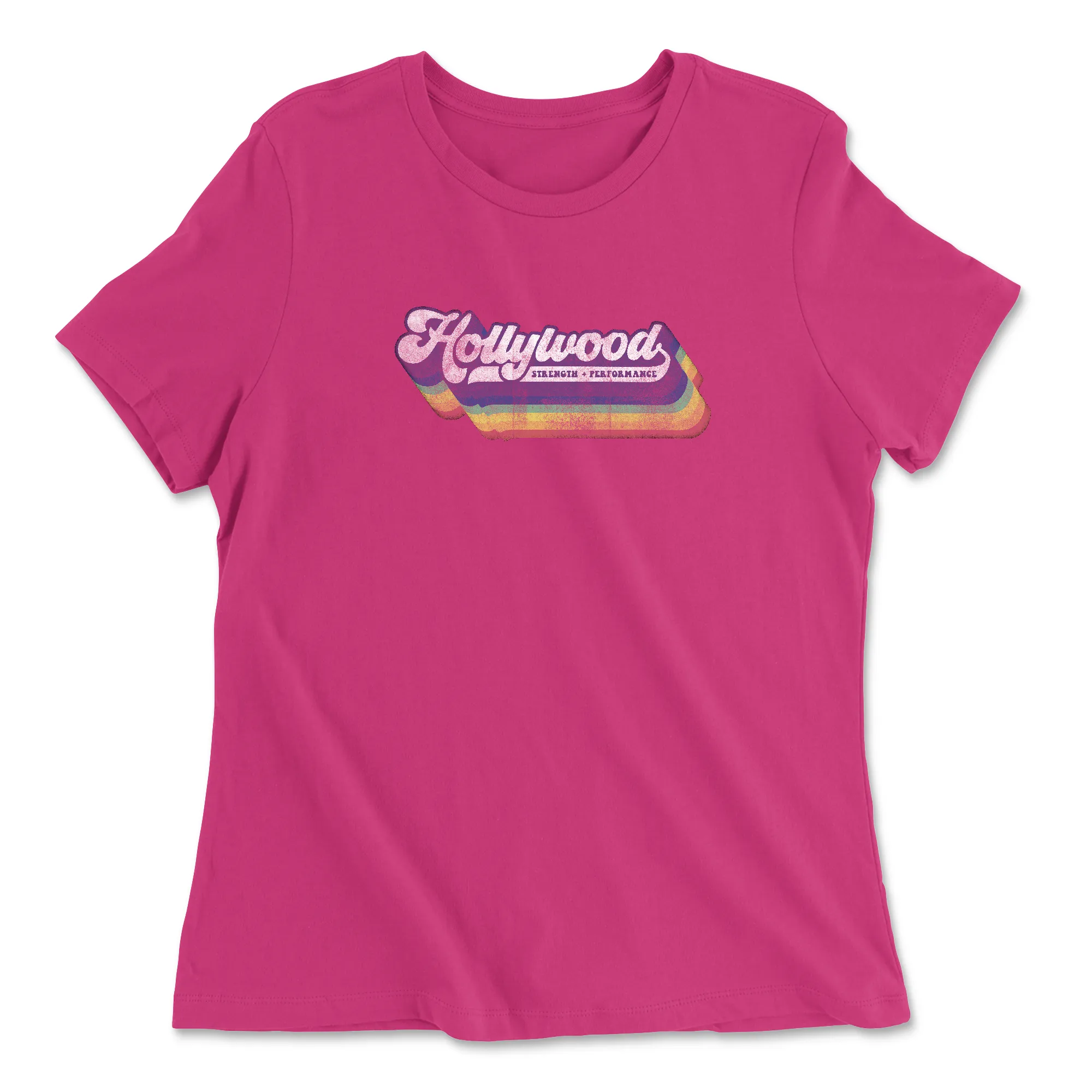 CrossFit Hollywood Distressed Womens - Relaxed Jersey T-Shirt