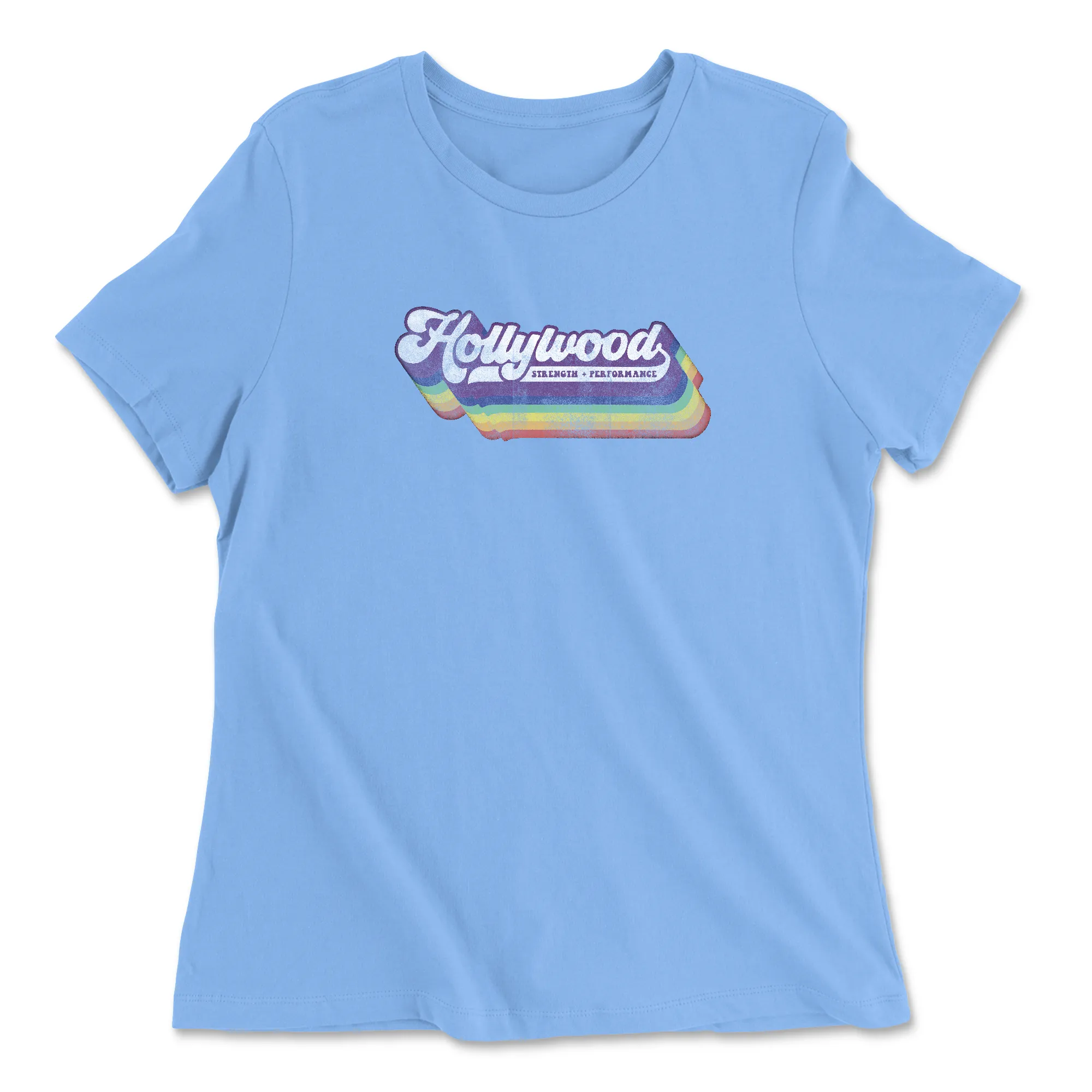 CrossFit Hollywood Distressed Womens - Relaxed Jersey T-Shirt