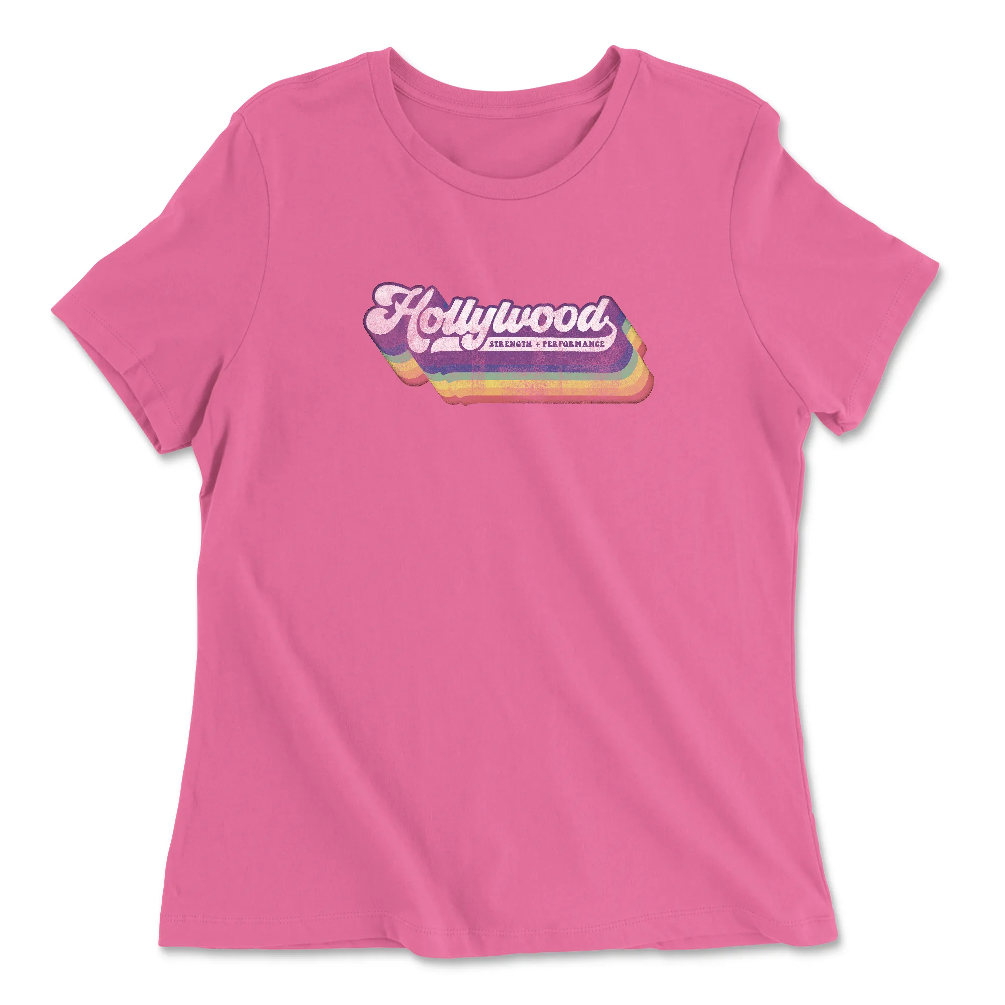 CrossFit Hollywood Distressed Womens - Relaxed Jersey T-Shirt