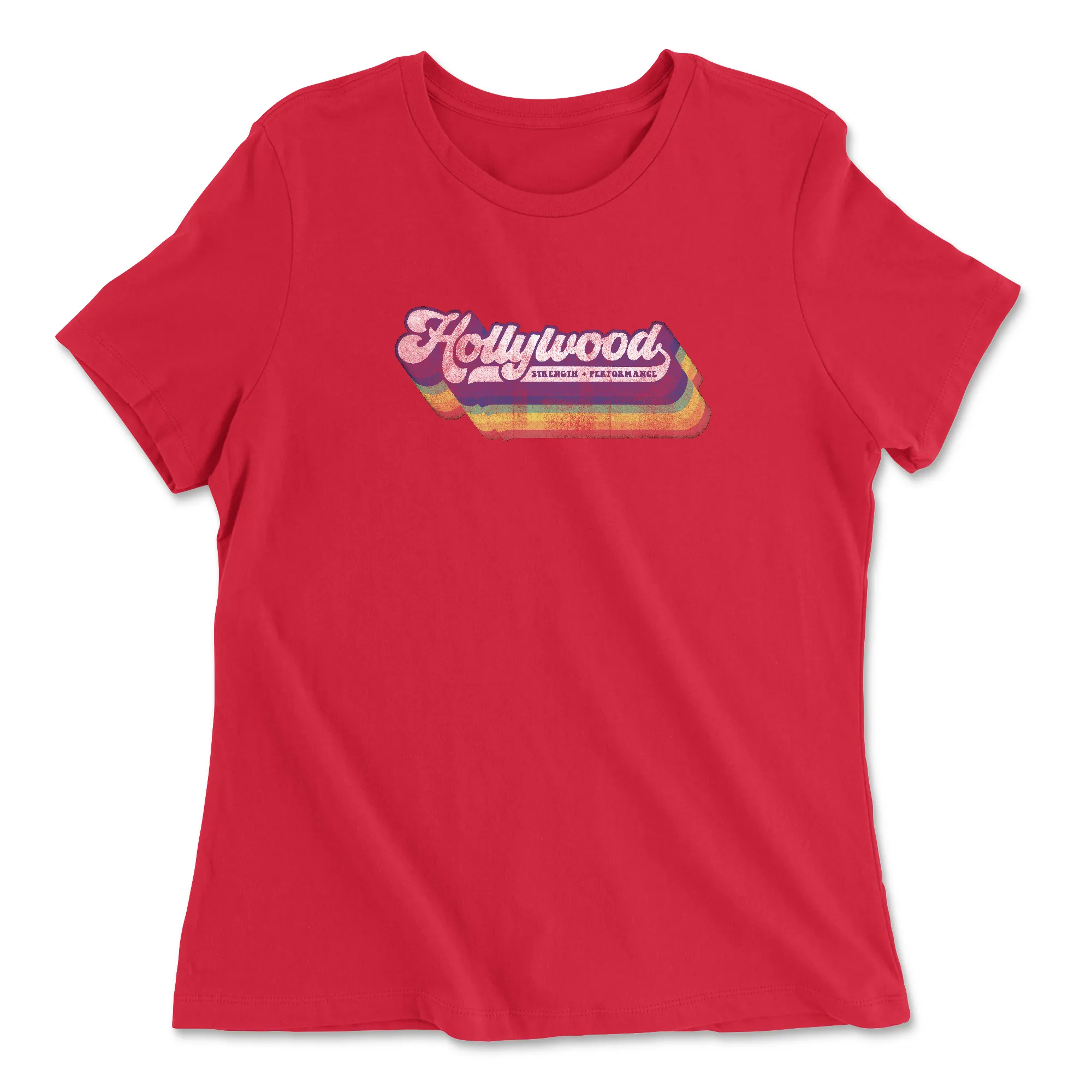 CrossFit Hollywood Distressed Womens - Relaxed Jersey T-Shirt