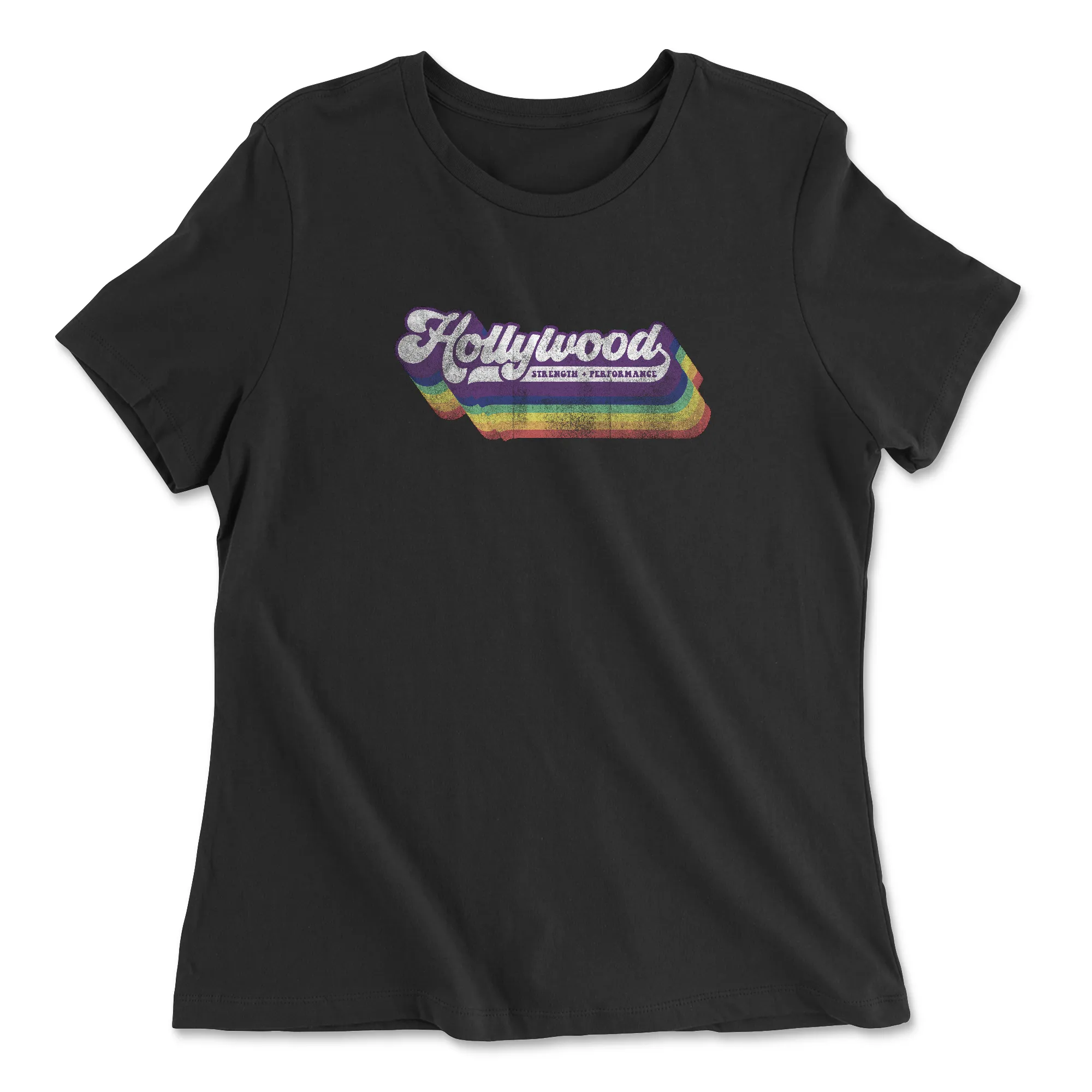 CrossFit Hollywood Distressed Womens - Relaxed Jersey T-Shirt