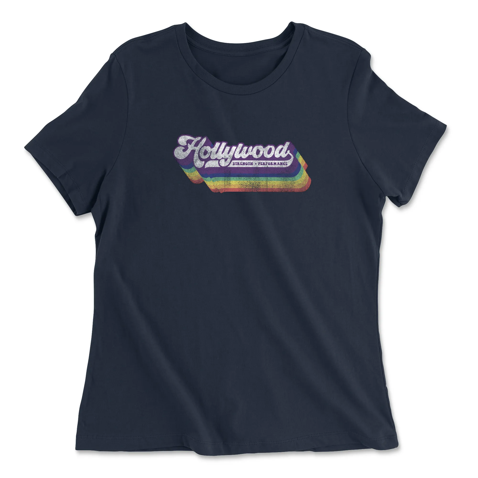 CrossFit Hollywood Distressed Womens - Relaxed Jersey T-Shirt