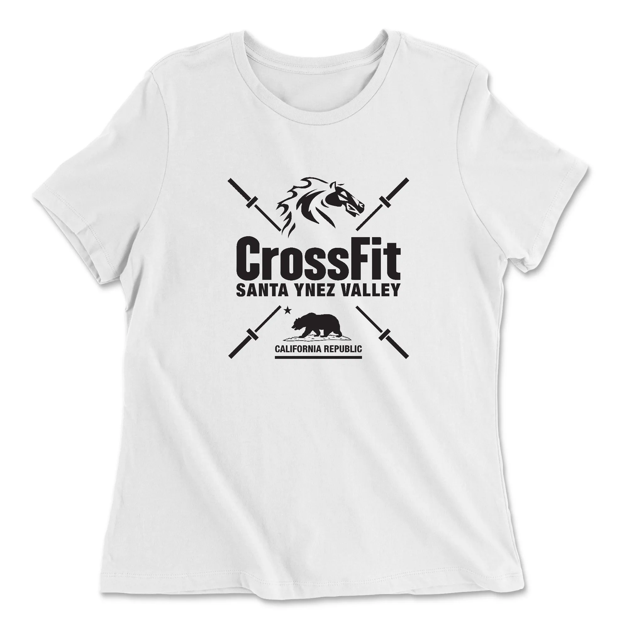 CrossFit Santa Ynez Valley Barbell Womens - Relaxed Jersey T-Shirt