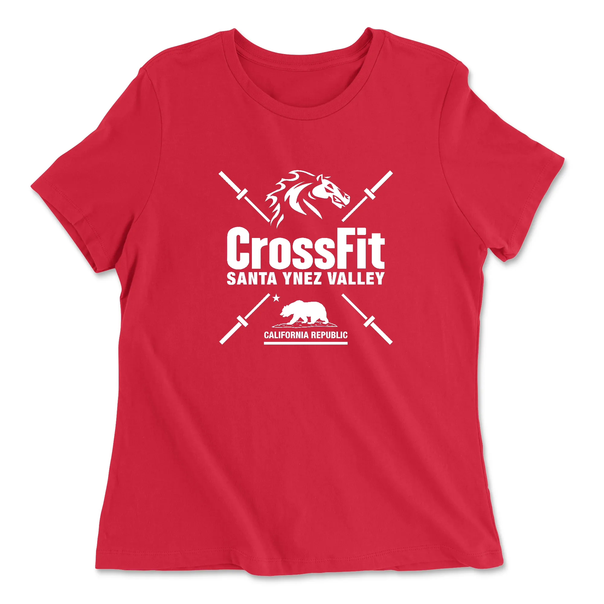 CrossFit Santa Ynez Valley Barbell Womens - Relaxed Jersey T-Shirt