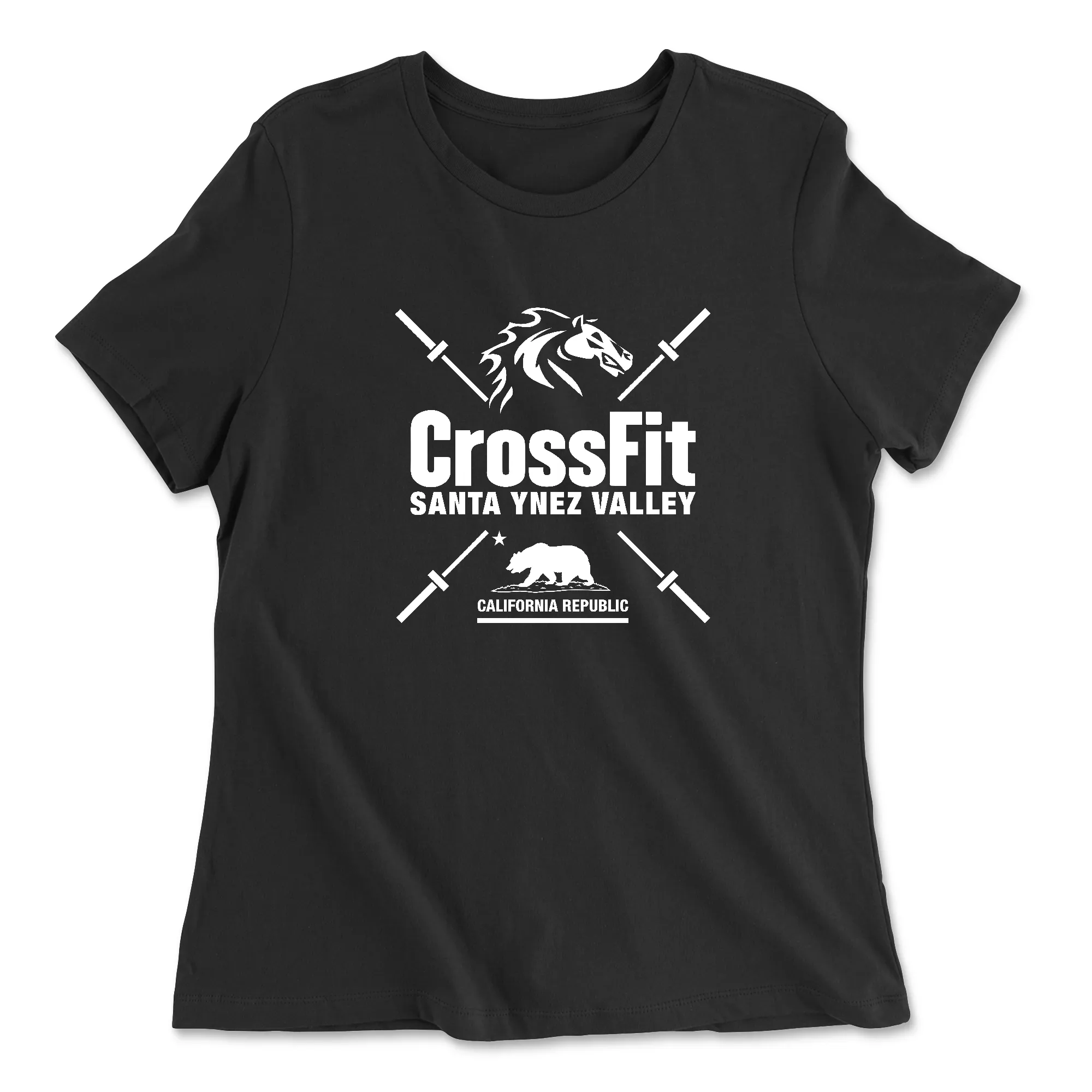 CrossFit Santa Ynez Valley Barbell Womens - Relaxed Jersey T-Shirt