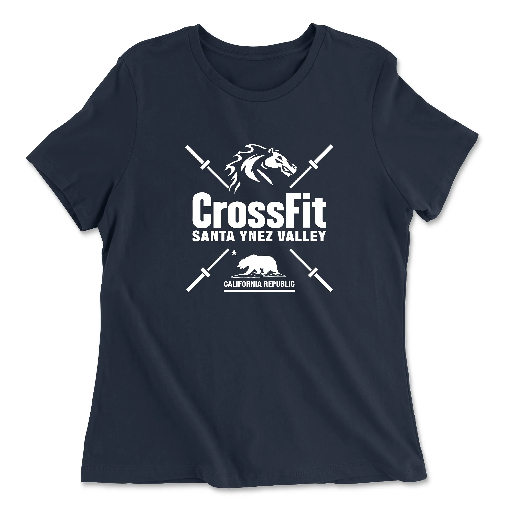 CrossFit Santa Ynez Valley Barbell Womens - Relaxed Jersey T-Shirt