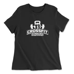 CrossFit Syndicate One Color White Womens - Relaxed Jersey T-Shirt