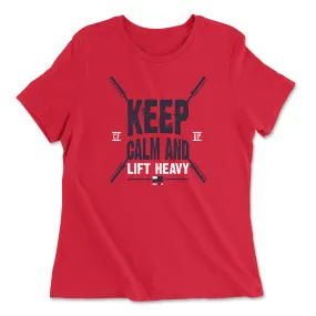 CrossFit Up Keep Calm Womens - Relaxed Jersey T-Shirt