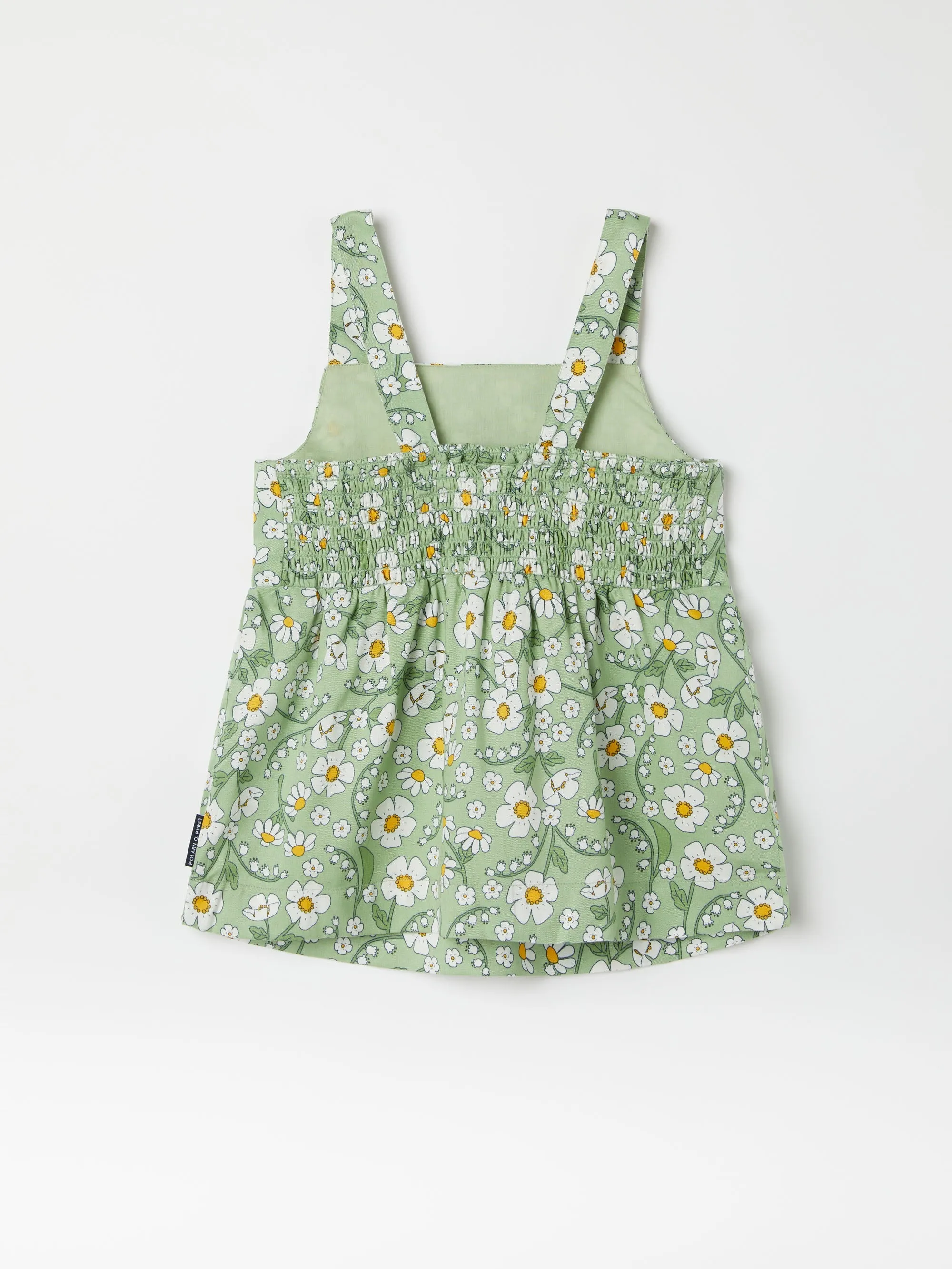 Daisy Print Kids Vest Top