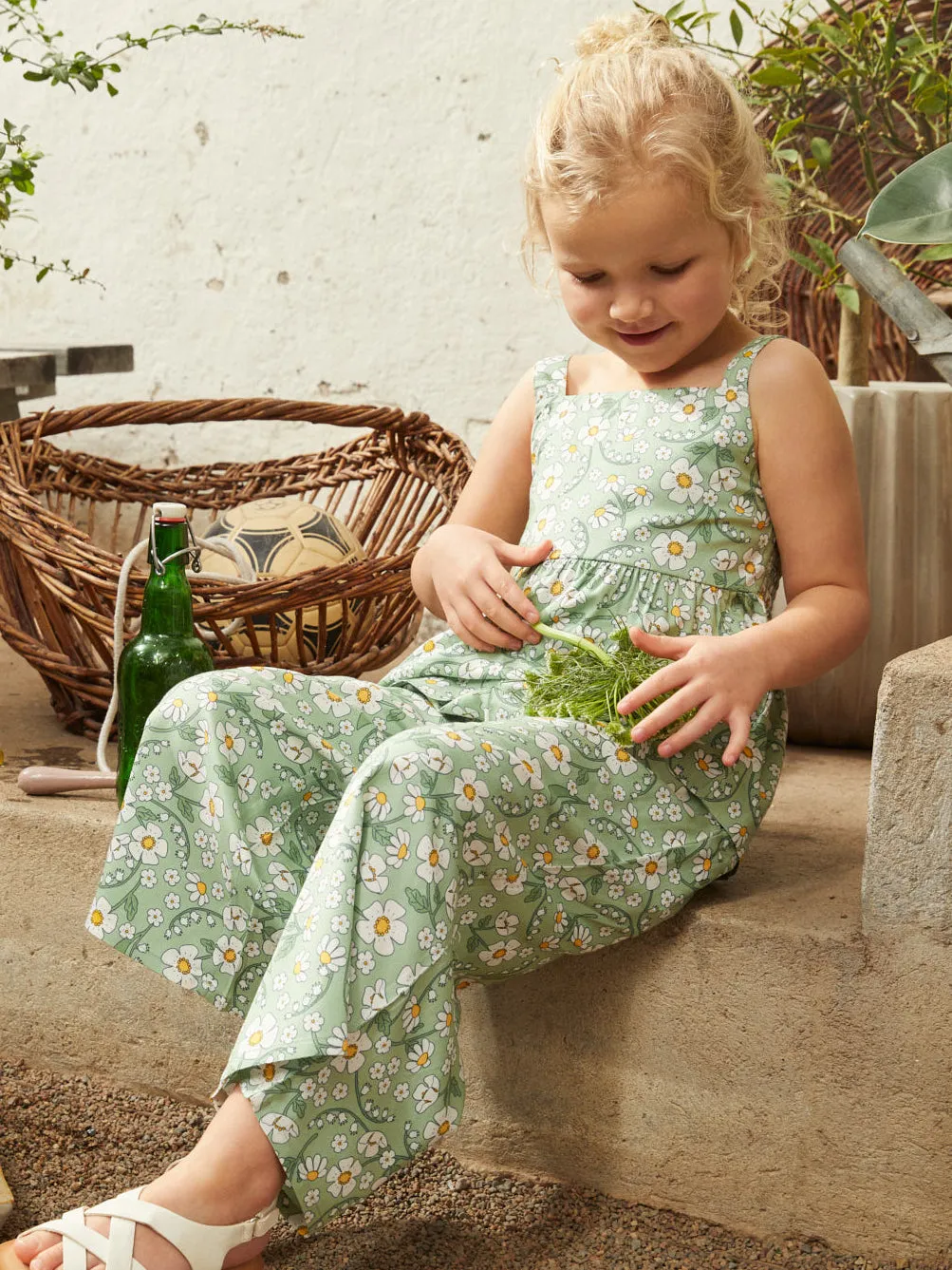 Daisy Print Kids Vest Top