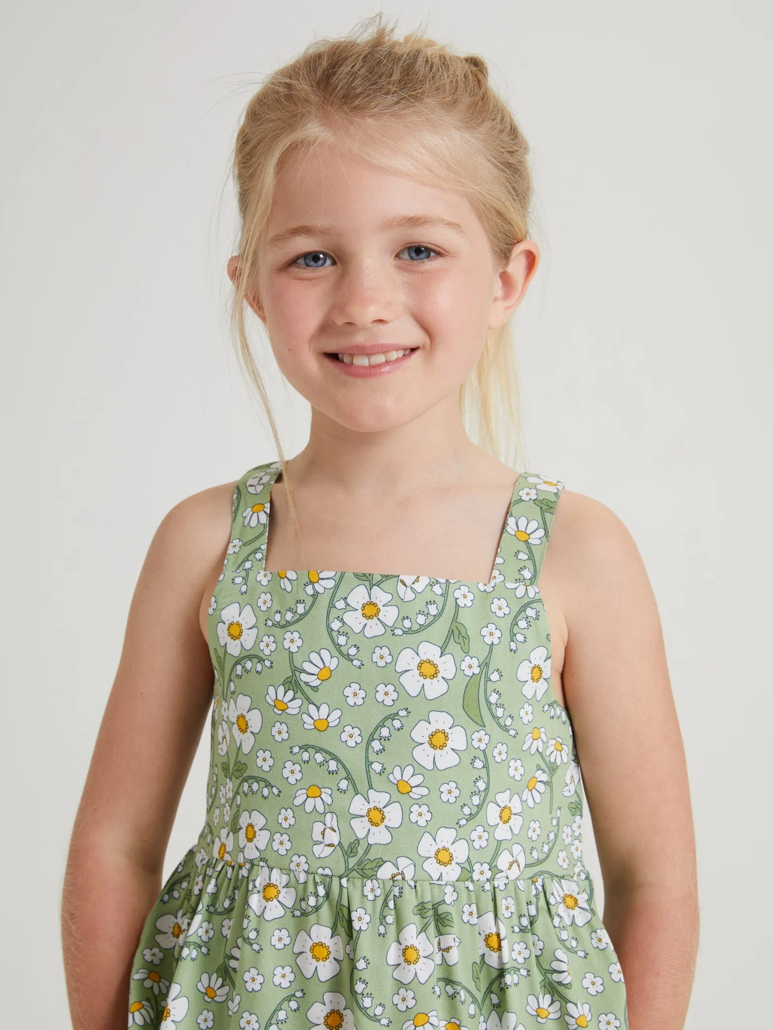 Daisy Print Kids Vest Top