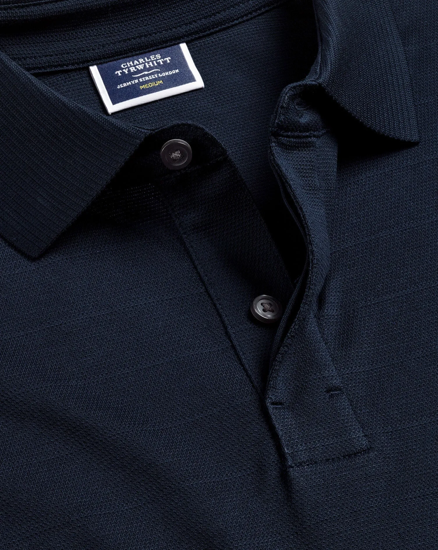 Dark Navy Tyrwhitt Cool Short Sleeve Polo