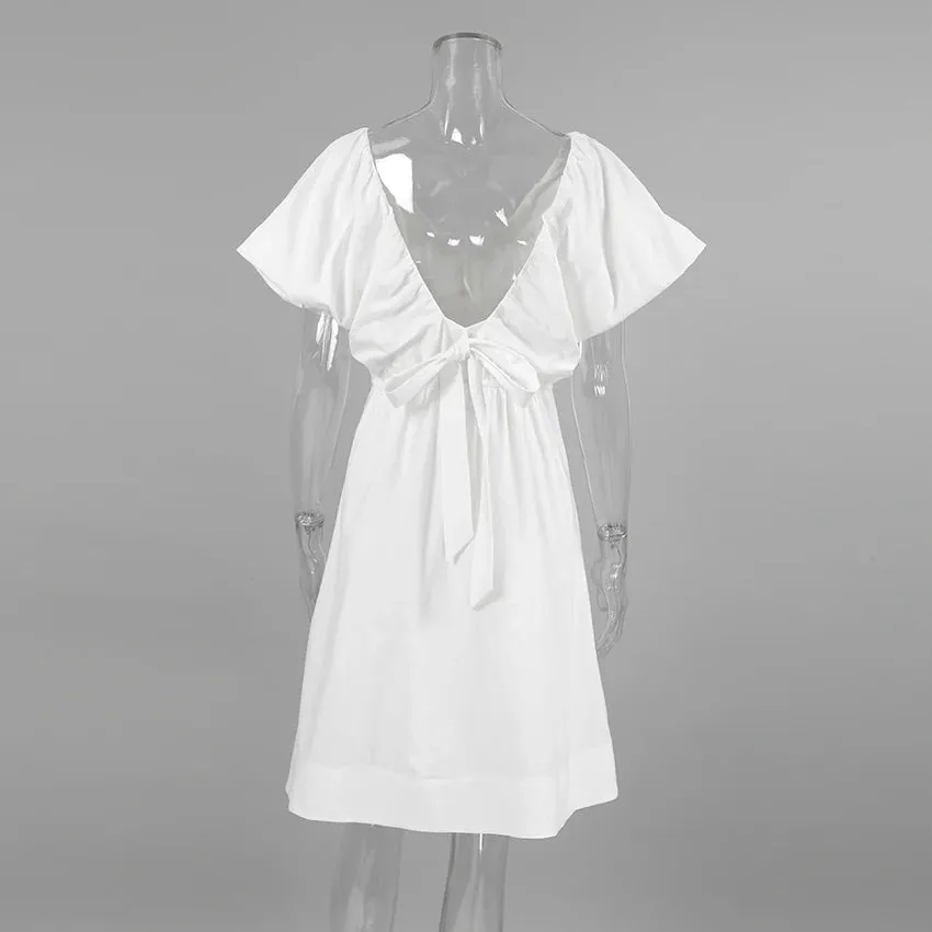 Dress for Sunny Days - Cotton Tie-Back Sundress